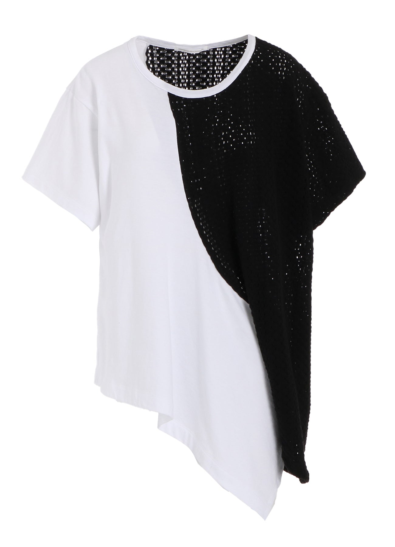 Soft Cotton Jersey & Lace Drape Short Sleeve T-Shirt for Women - Comfortable Casual & Summer Fashion Top for Everyday Wear, Dating, and Office Outfits