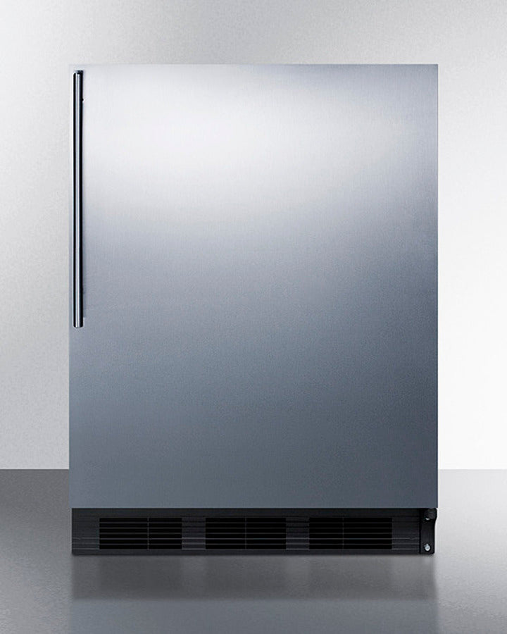 Accucold 24 Inch Wide Built-In All Refrigerator with Thin Handle - FF7BKBISSHV | Energy Efficient Under Counter Fridge for Kitchen, Bar, Office & Small Spaces