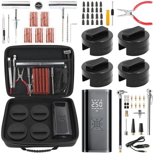 Black x 4 Pack Toolkits with Inflator