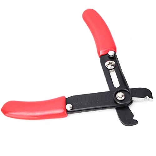 Premium Red & Black Anti-Slip Wire Cutter Tool - 130mm High Carbon Steel Cable Stripper for Electrical Work | Durable Wire Cutting Pliers for DIY, Home Improvement & Professional Electricians