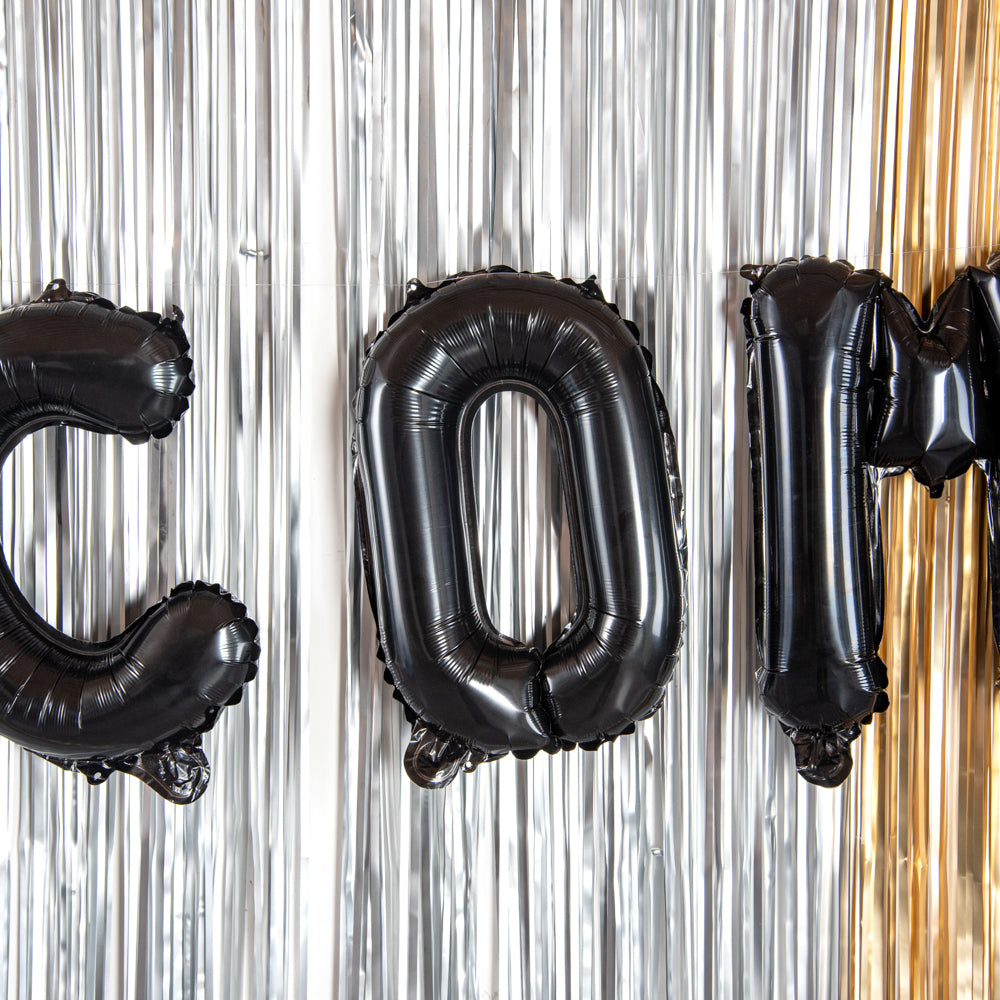 Balloonify Black Mylar Letter O Balloon - 16 Inch Large Foil Alphabet Balloons (1 Count) for Birthday Parties, Graduation Decorations & Photo Backdrops