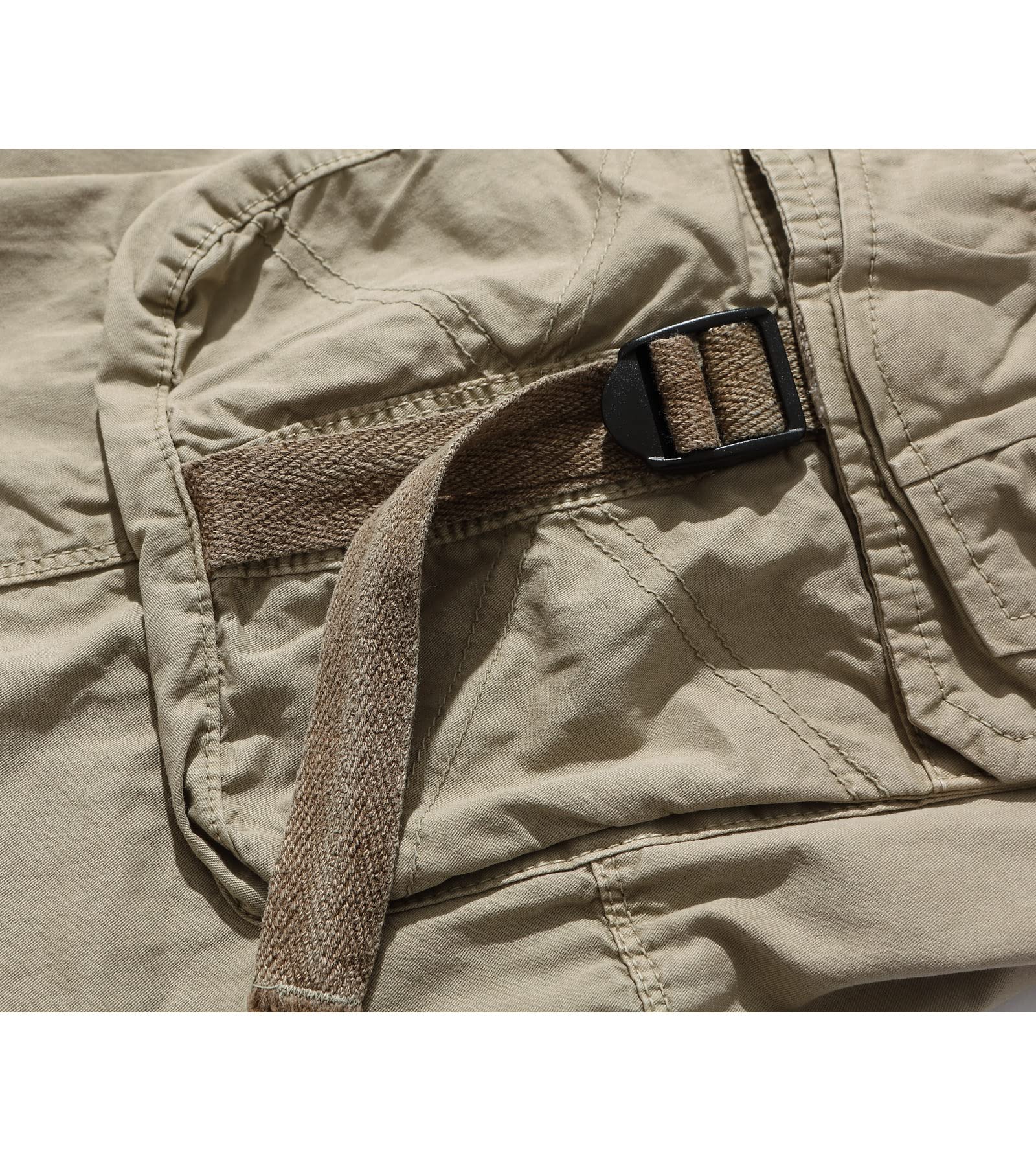 Men's 3/4 Length Cargo Shorts - Below The Knee Casual & Utility Shorts for Outdoor Activities, Hiking, and Summer Wear