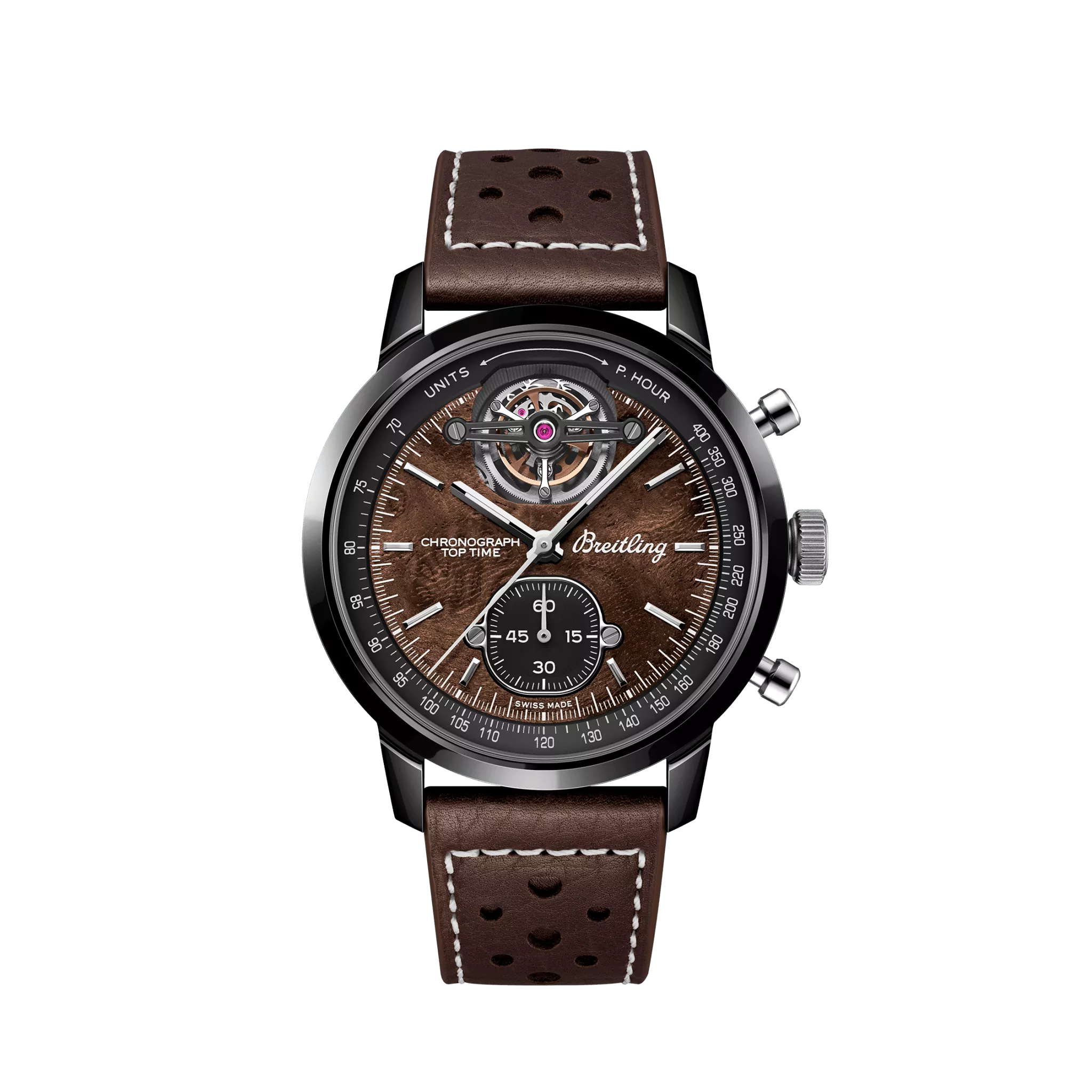 Breitling Top Time B21 Chevrolet Corvette Chronograph Tourbillon Ceramic & Titanium Men's Luxury Watch | Stylish Sports & Racing Inspired Timepiece for Business, Formal & Casual Wear