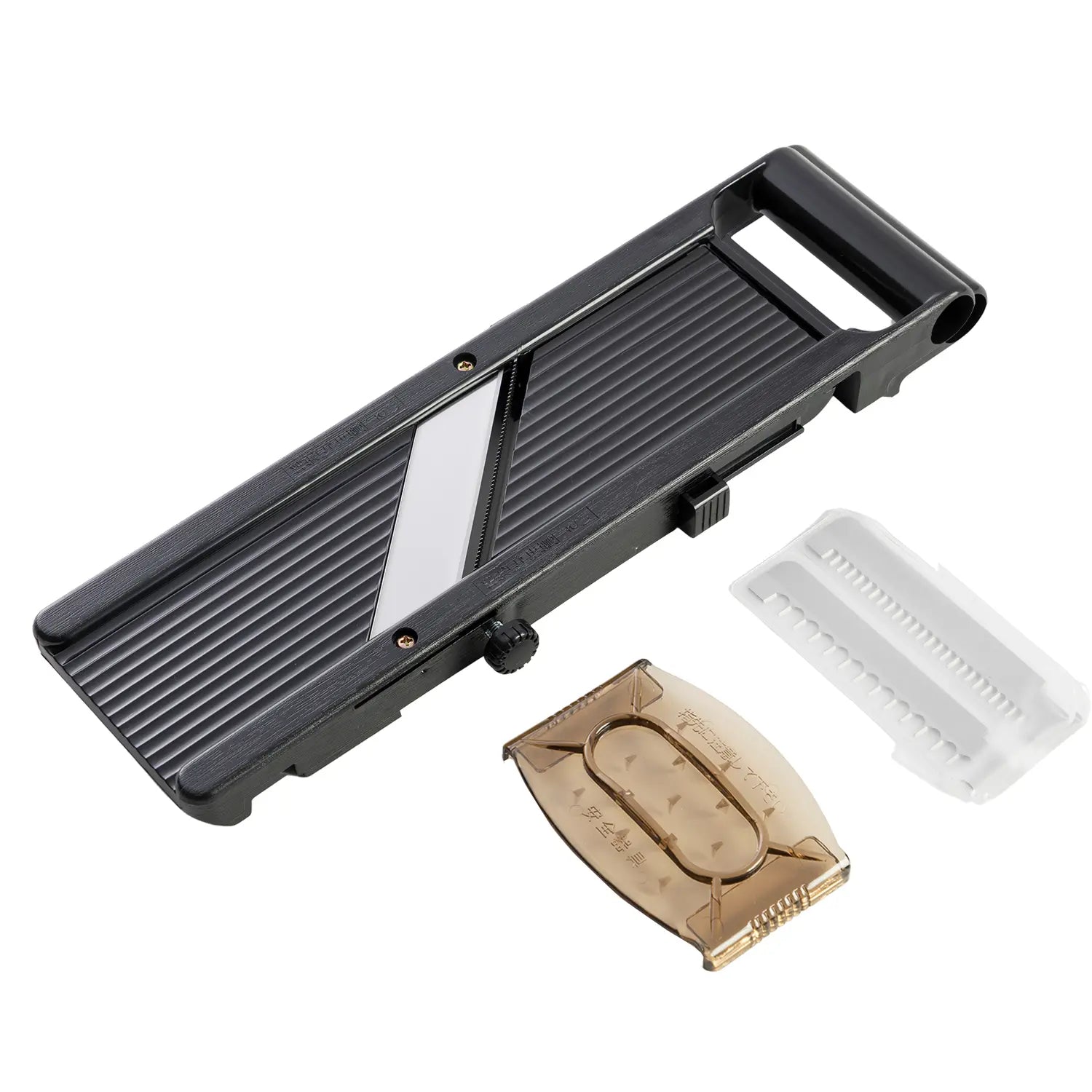 Premium EBM ABS Resin Samurai Mandoline Slicer - 5-in-1 Vegetable & Fruit Cutter with Stainless Steel Blades - Perfect for Kitchen, Salad Prep & Garnishing