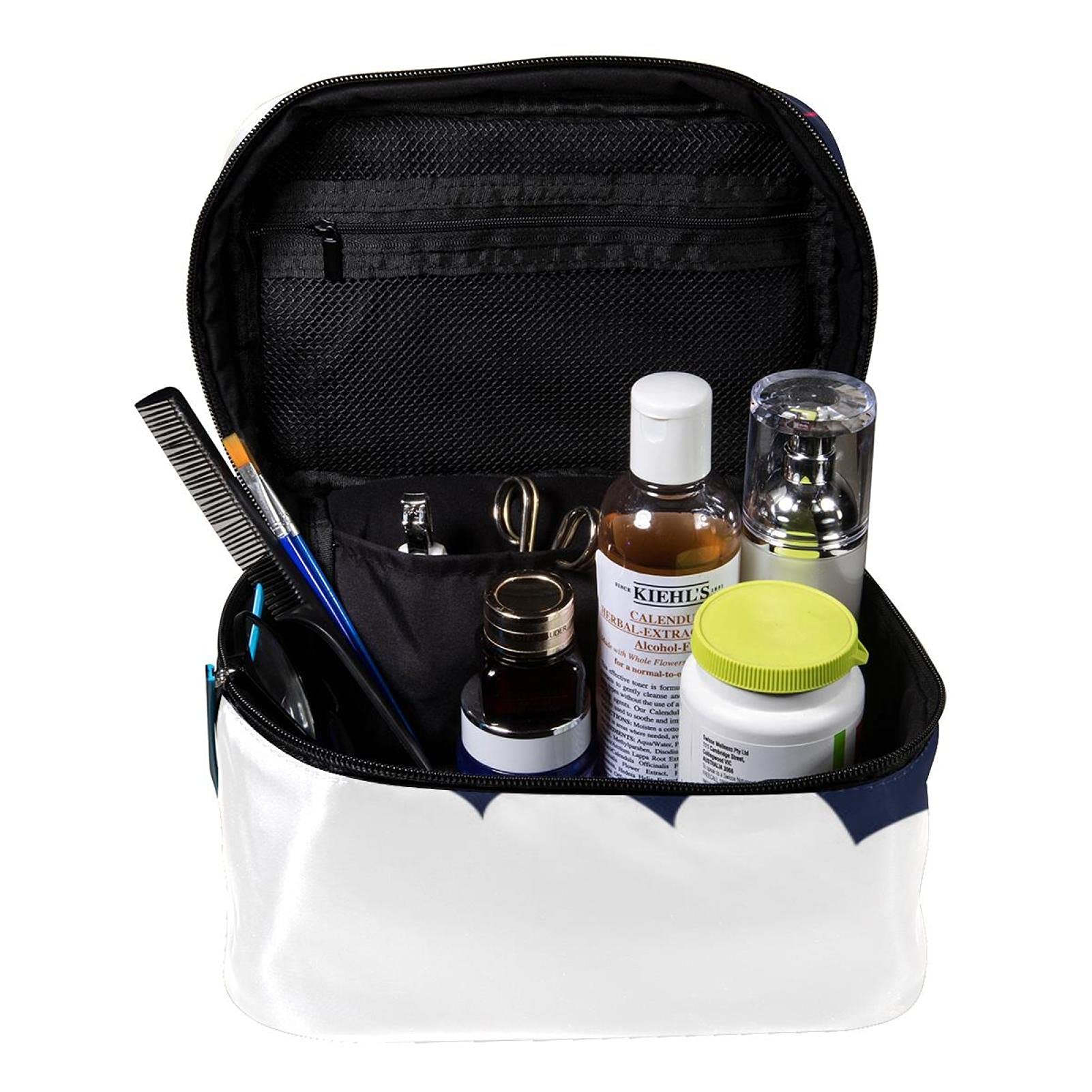 Funny Llama Animal Makeup Bag - Large Cosmetic Travel Case with Zipper, Unicorn Design Toiletry Organizer for Women & Girls - Perfect for Travel, Gym, and Daily Use