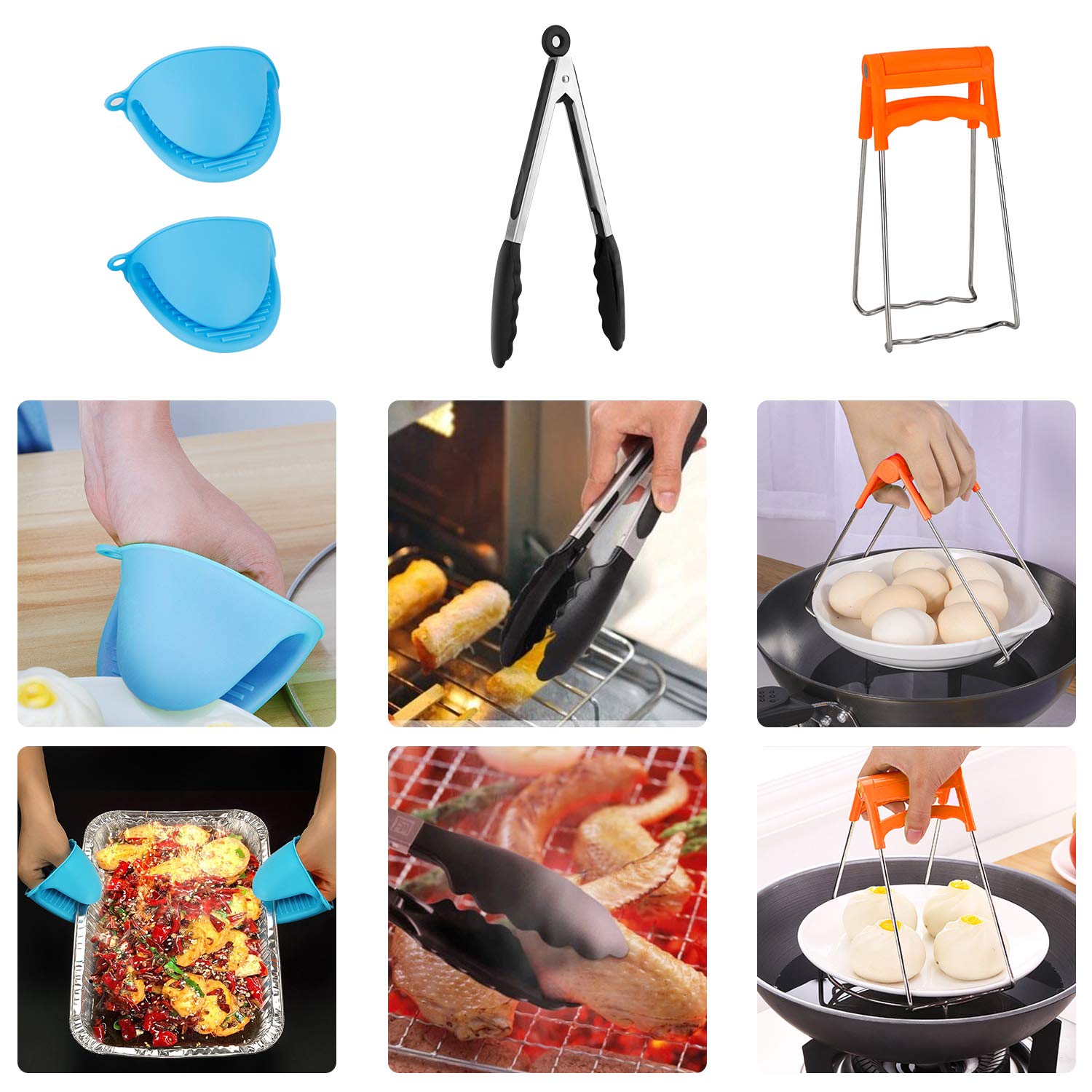 3 Qt Pot Accessories Set - Mini Steamer Basket, Egg Rack, Springform Pan & Trivet | Compatible with 3 Quart Pots | Perfect for Cooking, Steaming & Baking | Kitchen Essentials for Small Batch Meals