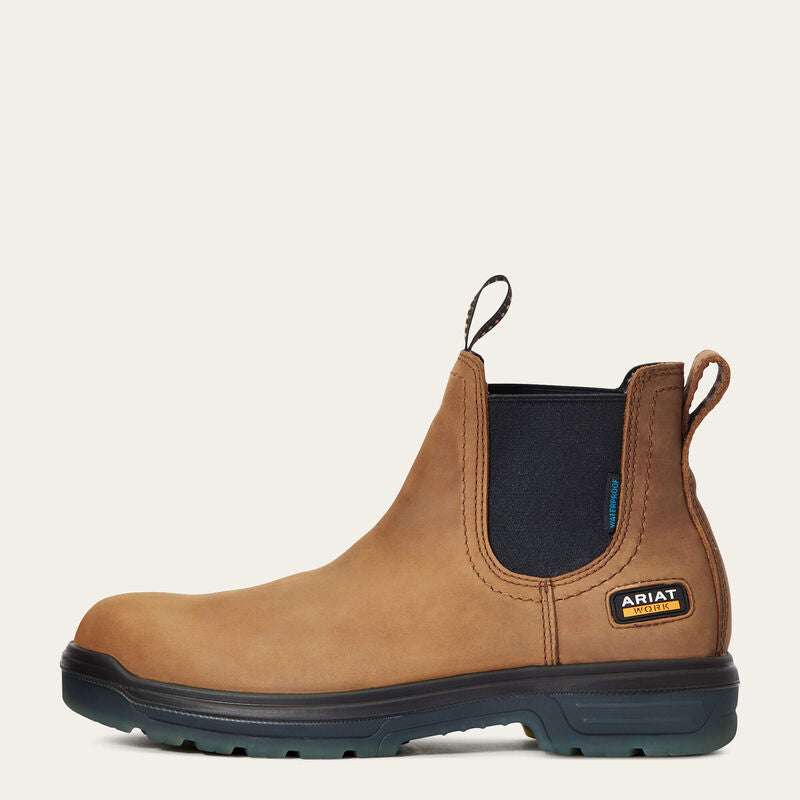 Men's Waterproof Chelsea Work Boots - Slip Resistant, Comfortable & Durable for Construction, Outdoor & Winter Use