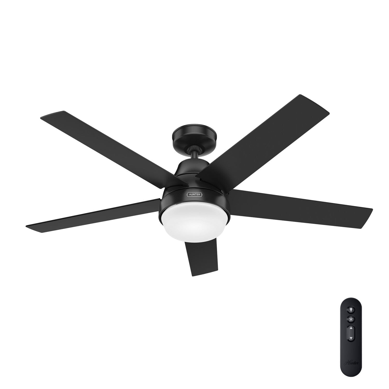 52 Inch Aerodyne Smart Ceiling Fan with LED Light & Remote Control - Perfect for Living Room, Bedroom & Office Cooling & Lighting