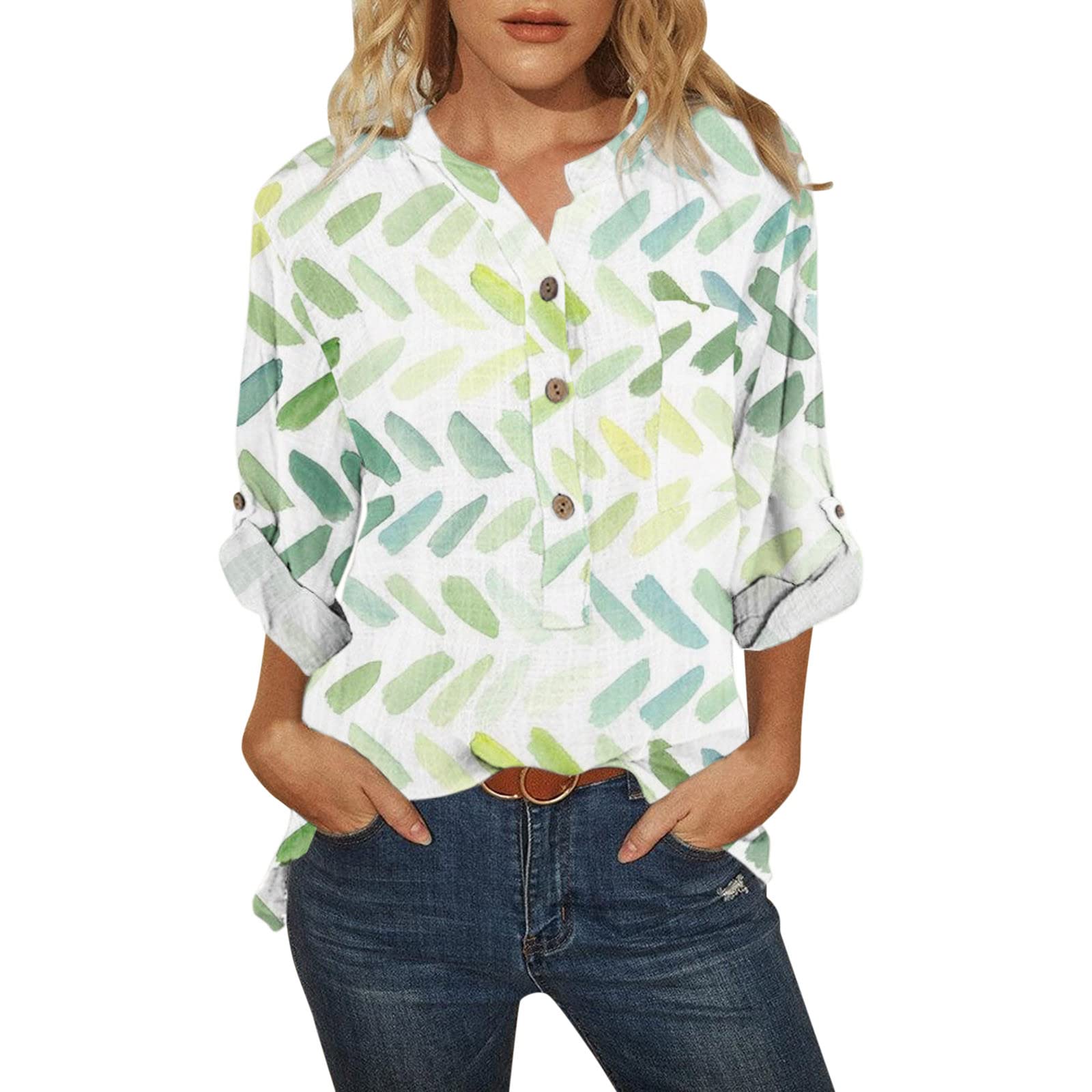 Women's Summer Tops - Short Sleeve V-Neck Twist Front Dolman Shirt | Casual & Dressy Loose Fit Blouse | Perfect for Office, Date Night & Weekend Outings
