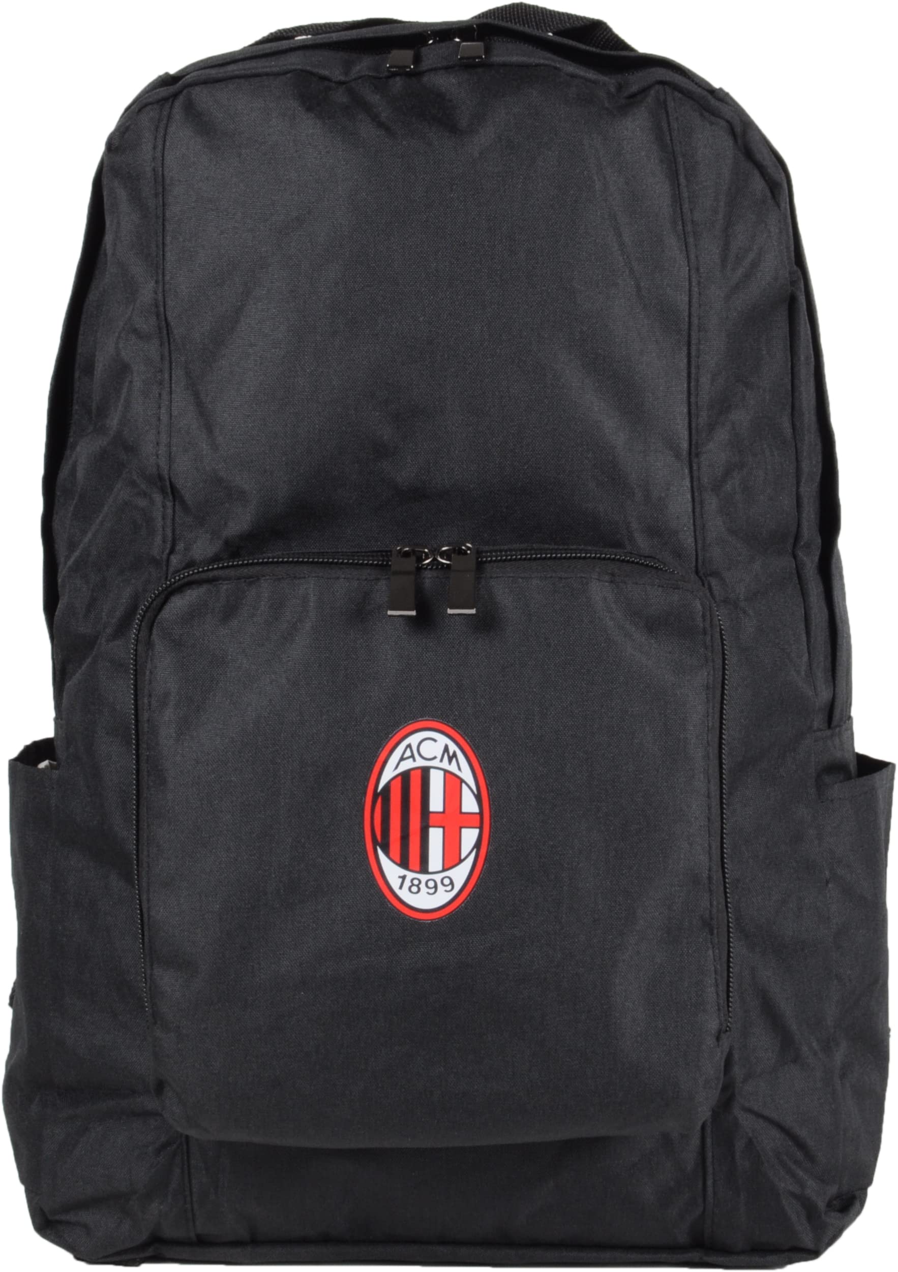 Official AC Milan Backpack - Durable Travel Backpack with Zipper Closure for School, Gym & Outdoor Adventures