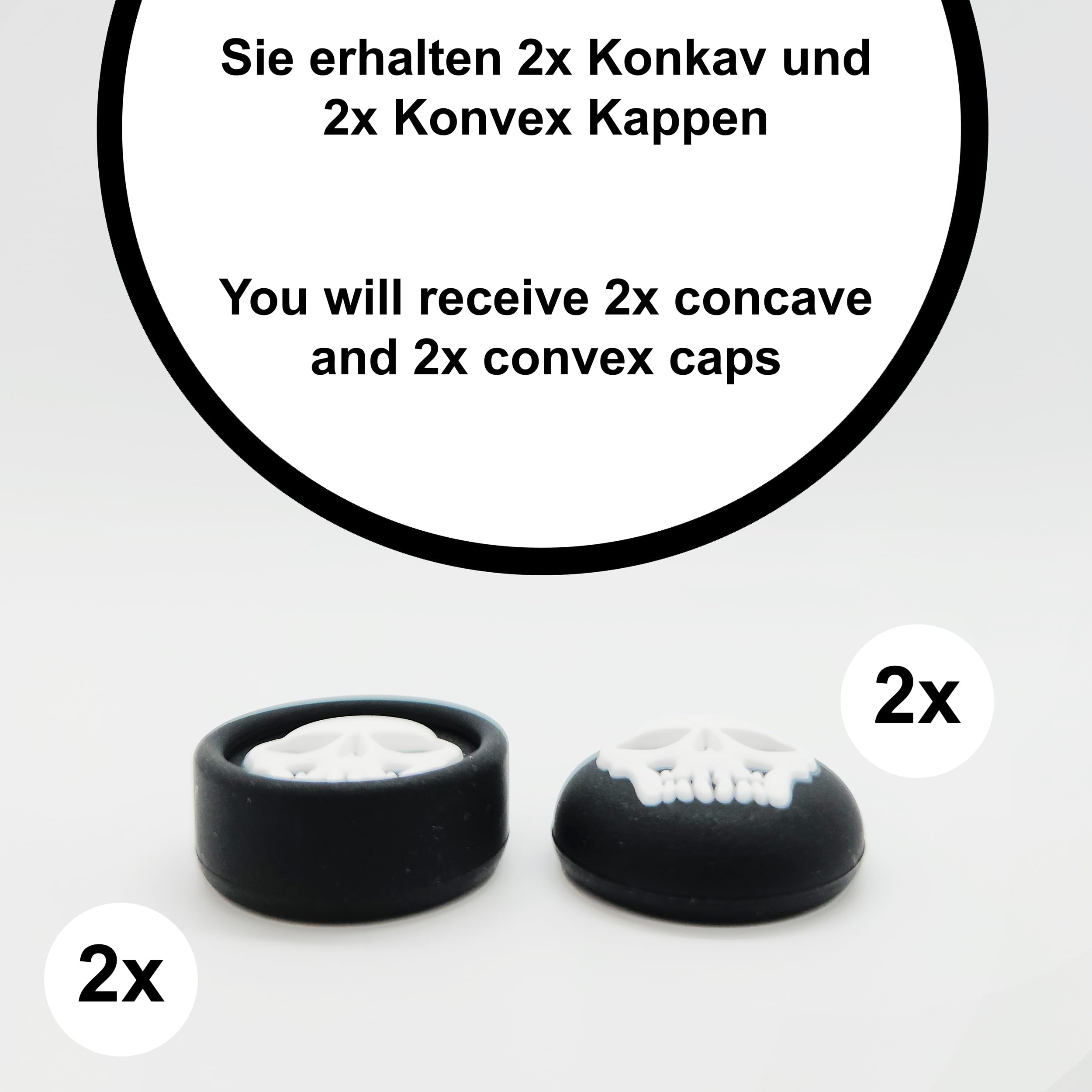 MatoSan® 4-Pack Silicone Controller Caps for PS5, Xbox One, and Edge - Anti-Slip Grip Covers for Enhanced Gaming Comfort (Perfect for Long Gaming Sessions & Competitive Play)