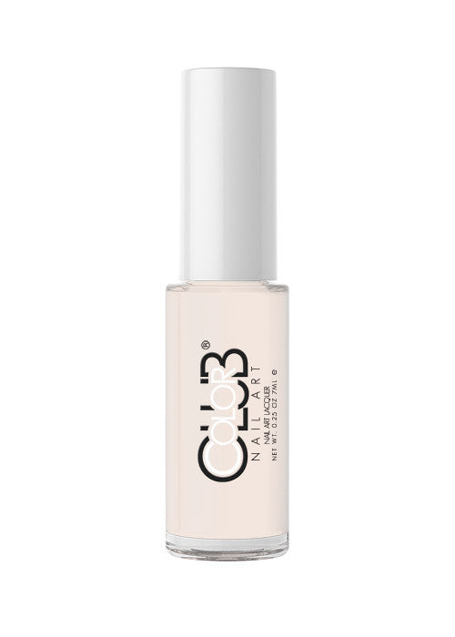 Color Club Nail Art Striper Brush - Satin White Nail Polish for Professional Salon & DIY Manicures - Perfect for French Tips, Nail Designs & Art