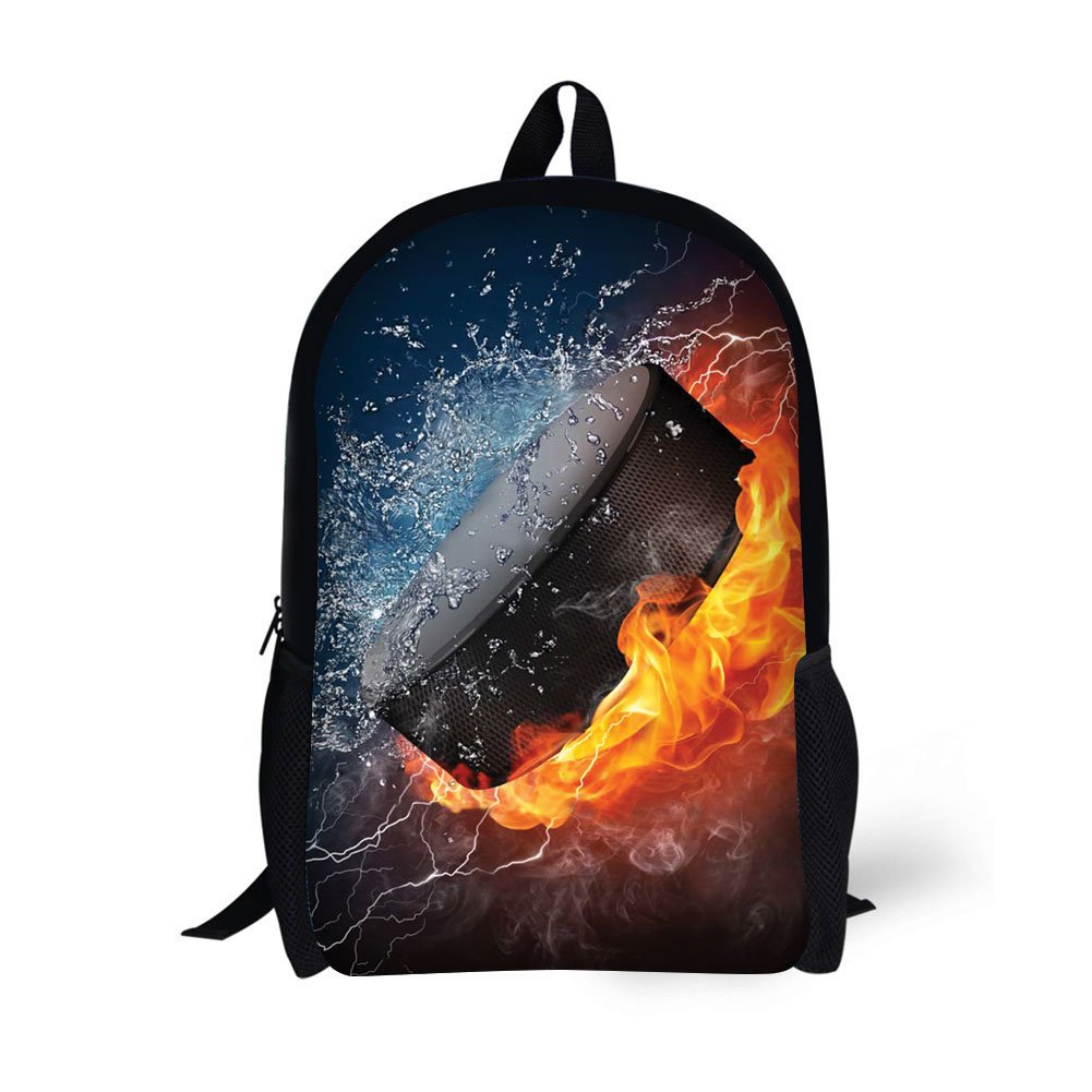 17 Inch Kids Book Bags with Combustion Pattern - Durable School Backpacks for Boys & Girls - Perfect for School, Travel, and Outdoor Adventures