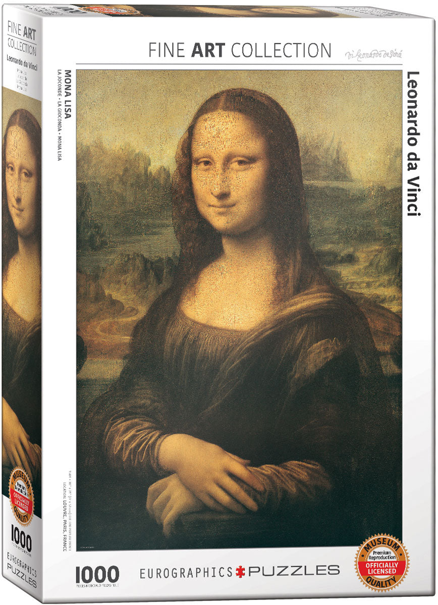 Eurographics 1000-Piece Jigsaw Puzzle - Da Vinci's Mona Lisa Art Puzzle for Adults & Teens - Perfect for Family Game Night & Home Decor