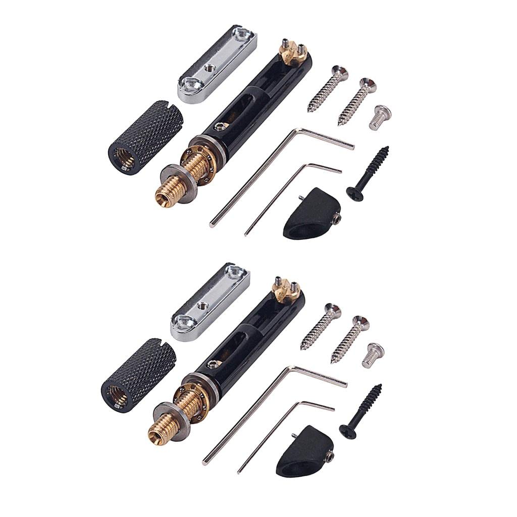 LoveinDIY Bass Guitar Bridge with Wrench Screws - Easy Mount Replacement for DIY Guitar Repair & Customization - Perfect for Home Studio & Live Performances