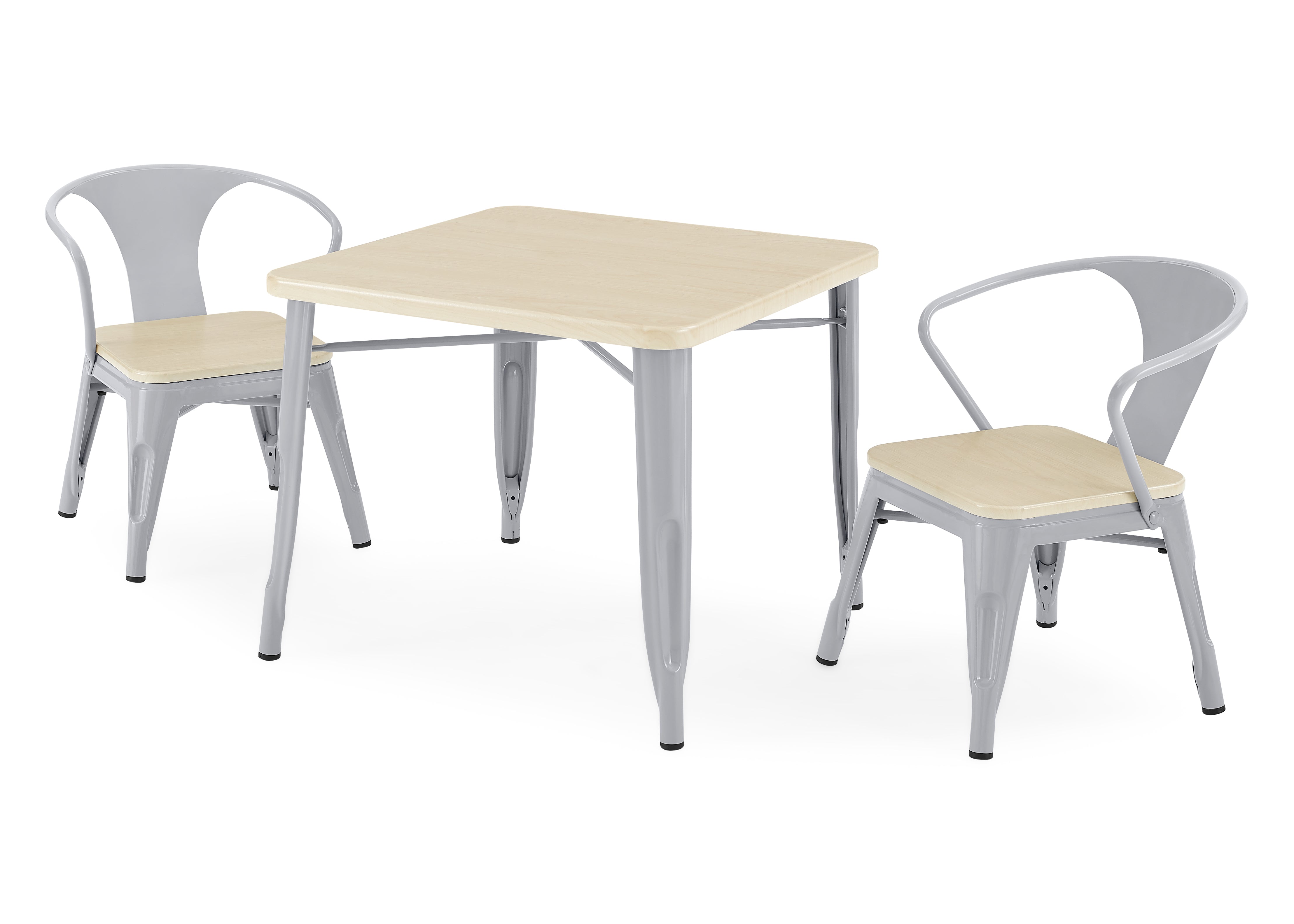 Modern Bistro Table and 4 Chairs Set - Outdoor/Indoor Patio Dining Furniture for Garden, Balcony, and Small Spaces