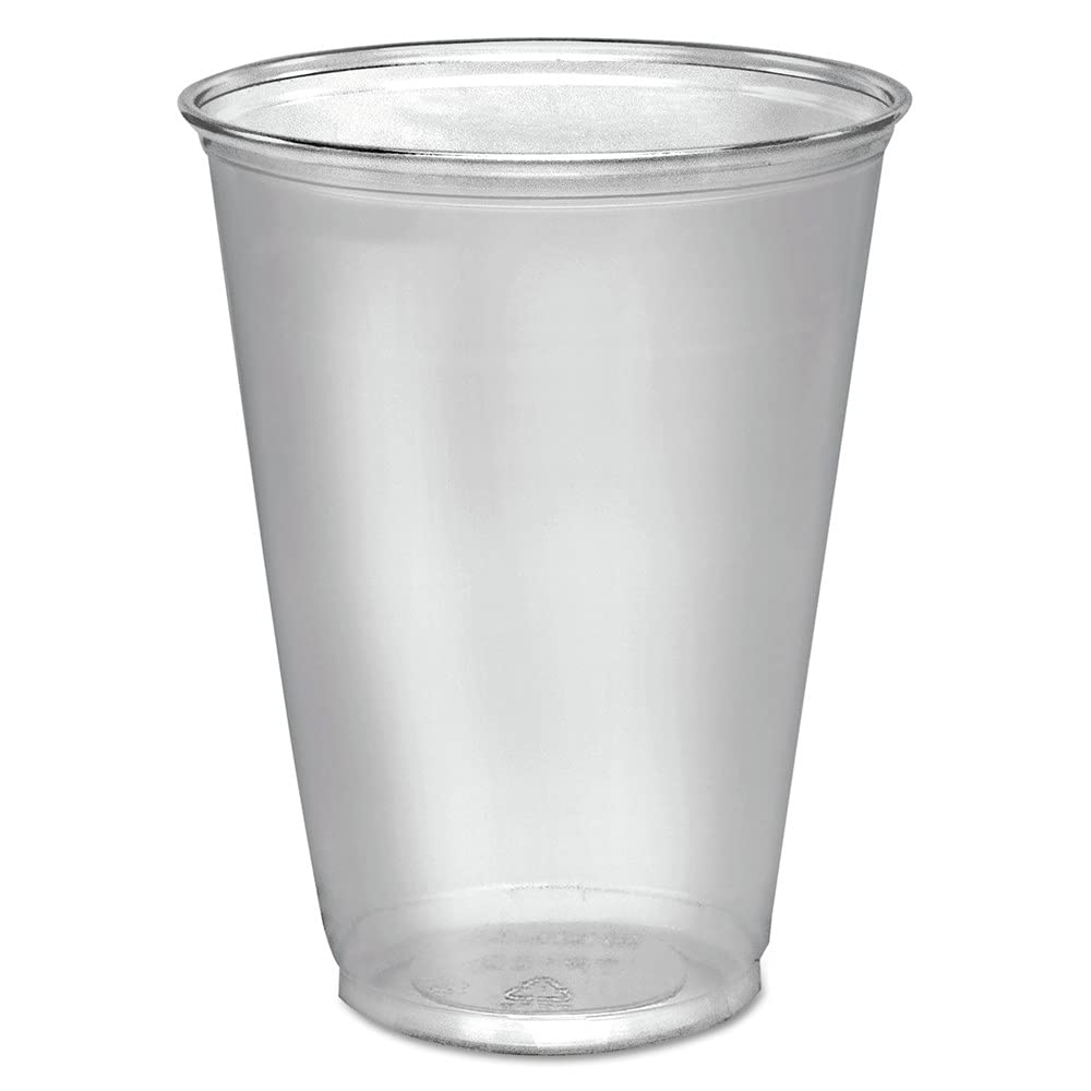 SOLO TP10DPK Ultra Clear 10 oz PET Plastic Cups - Tall Disposable Drinking Cups, 50-Pack - Perfect for Parties, Events, and Home Use