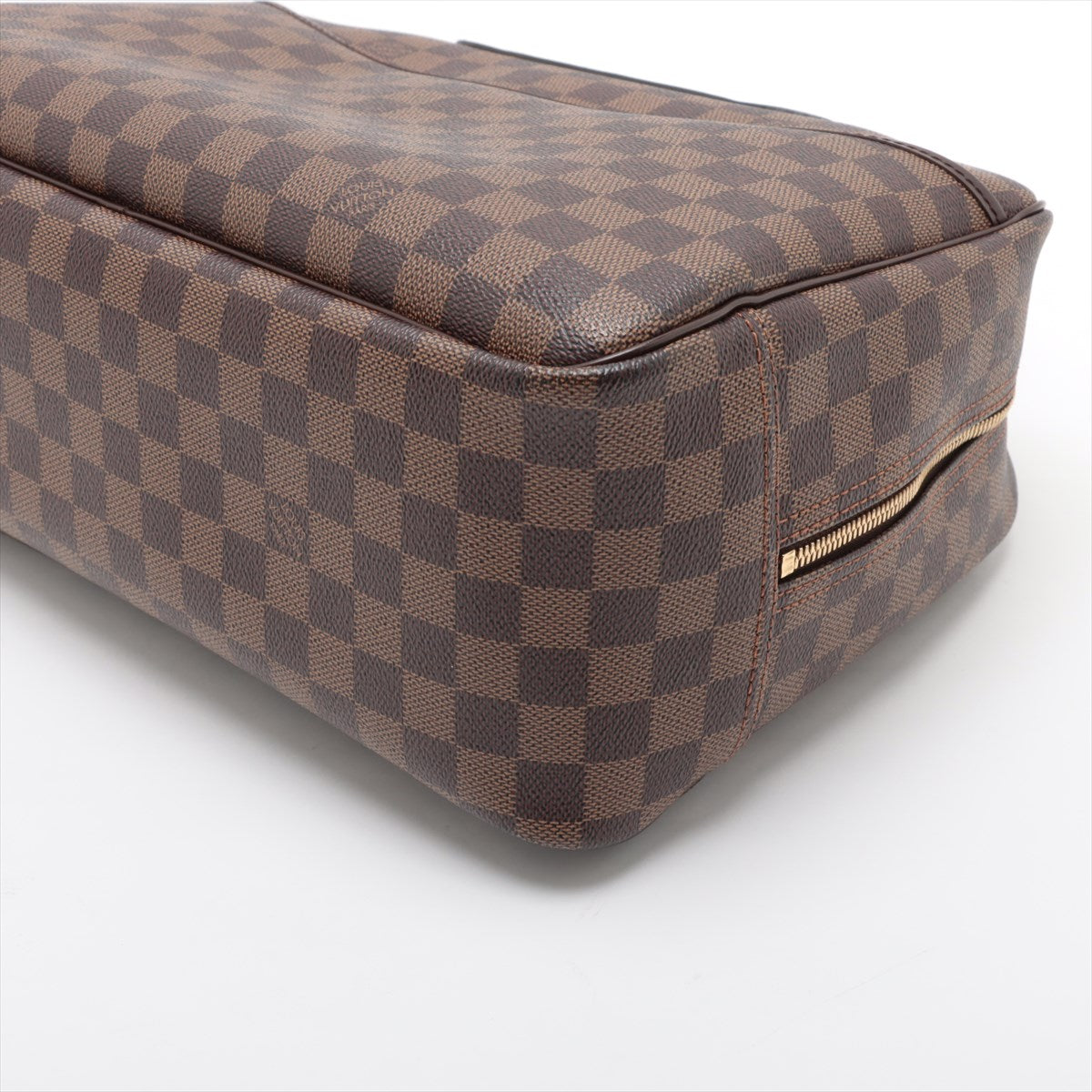 Louis Vuitton Damier Ebene Deauville Handbag for Women - Luxury Designer Tote Bag with Leather Trim | Perfect for Work, Travel & Everyday Use