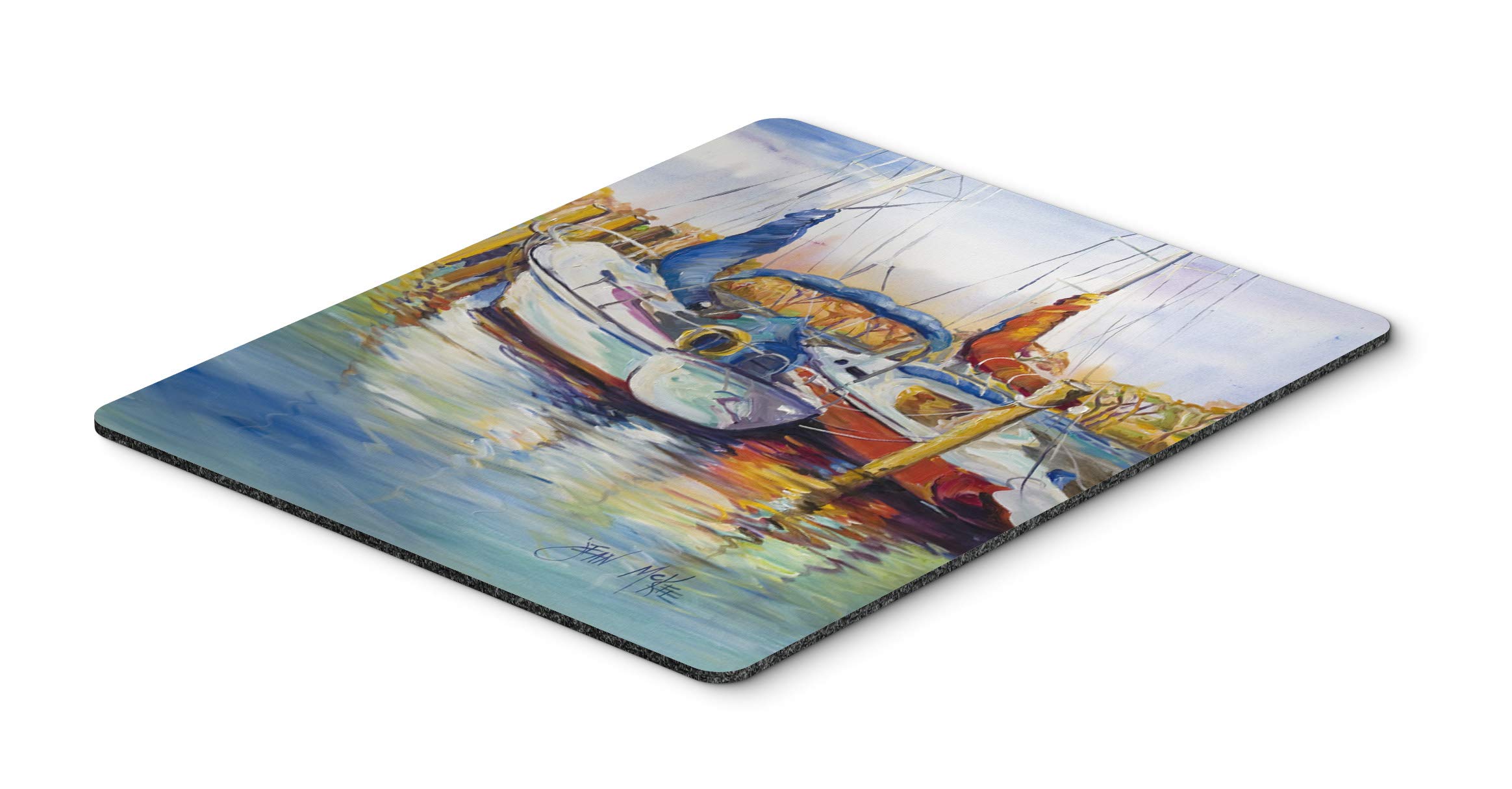 Mississippi Sailboats Mouse Pad & Trivet - Large Washable Non-Slip Desk Mat for Home Office, Gaming, Computer & Laptop Use | Perfect Workstation Accessory for PC Users & Boat Enthusiasts