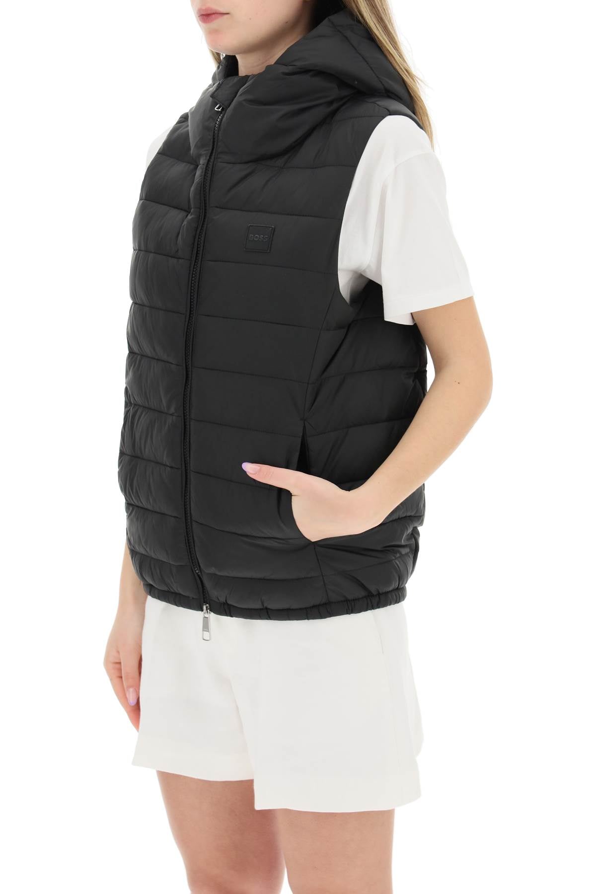 Boss Hooded Vest for Men - Lightweight Waterproof Outdoor Jacket for Hiking, Camping & Travel