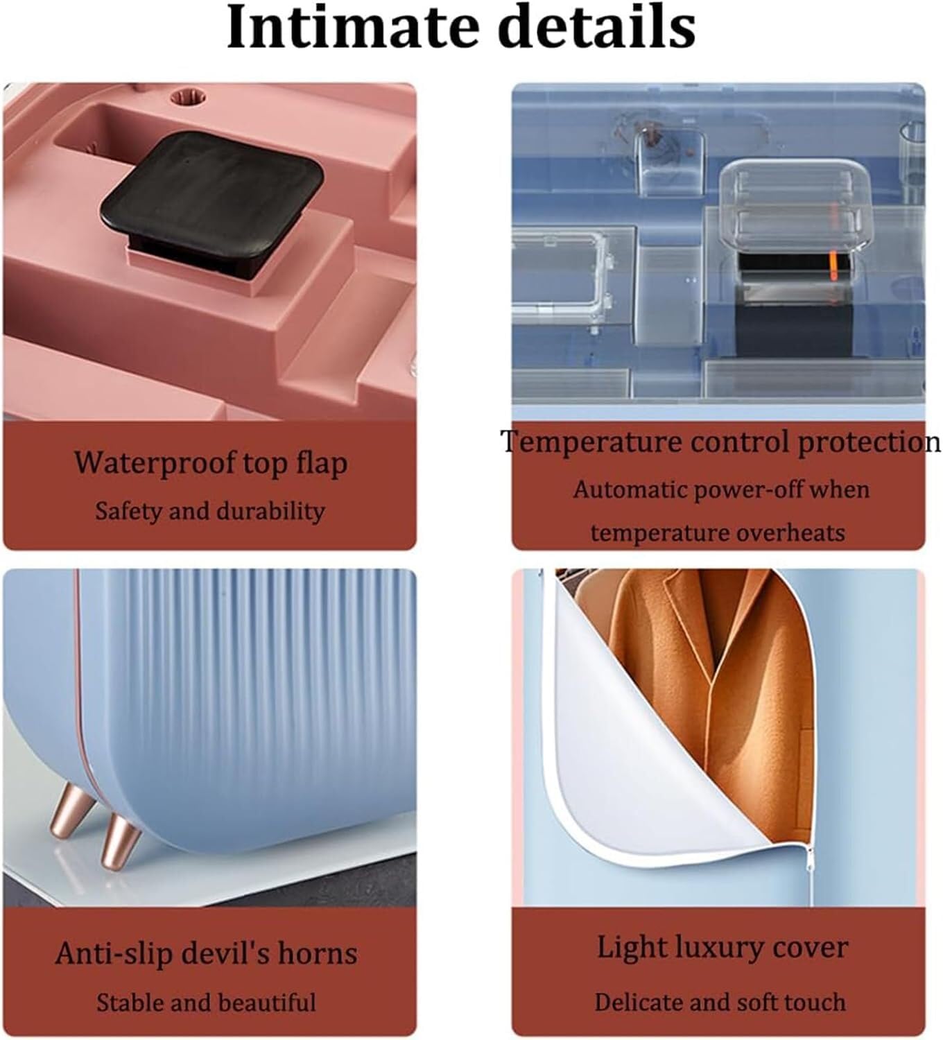 Portable Foldable Clothes Dryer, Fully Automatic Electric Steam Iron with 180-Minute Timer & Constant 60°C Temperature for Home Use - Perfect for Apartments, Travel, and Small Spaces