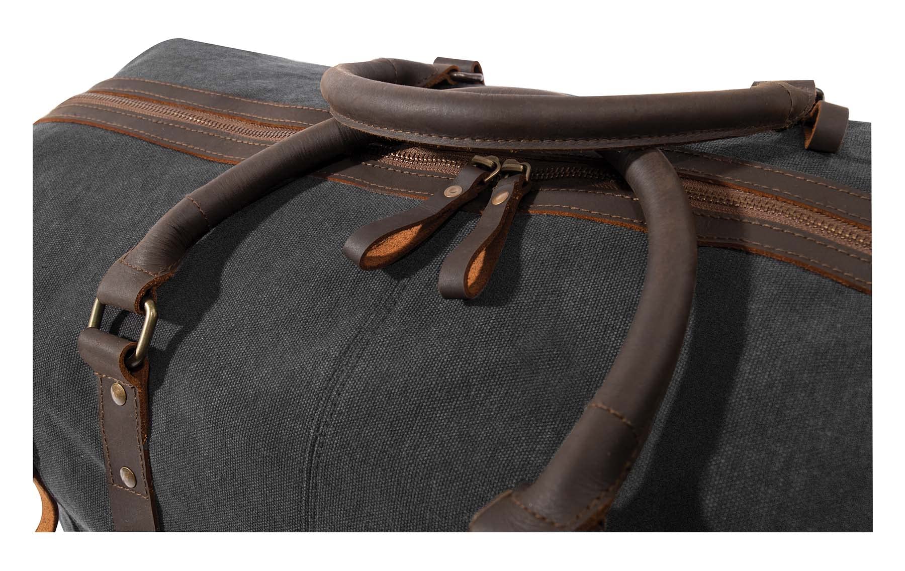 Rothco Canvas Medic Bag - Durable Crossbody Shoulder Bag with Leather Straps for Outdoor, Hiking & Everyday Use