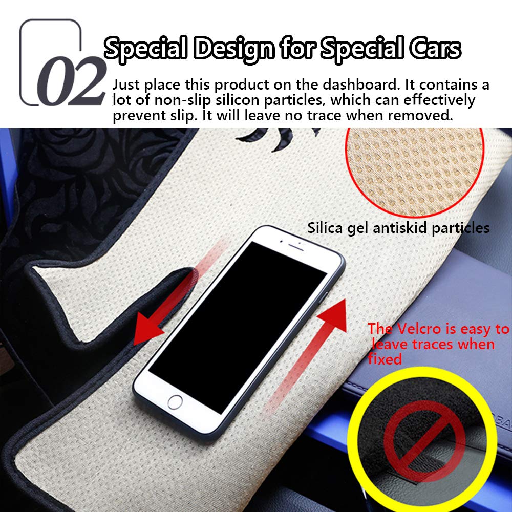 Custom Fit Dashboard Cover Mat for Honda 8th Gen Accord (2008-2013) - Anti-Glare & Crack Protection Interior Accessories | Perfect for Sun Protection & Car Interior Upgrade