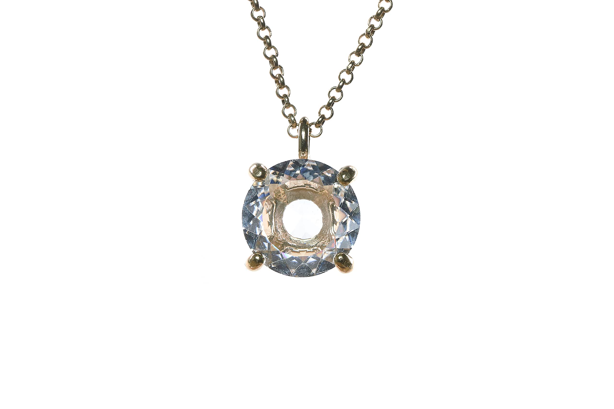 Anemone Quartz Pendant Necklace - Gold Crystal Jewelry for Women - Gift Box Included | Perfect for Parties & Dating