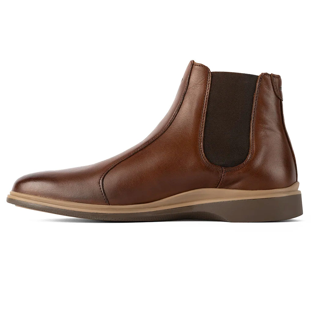 The Chelsea Chestnut Brown Leather Ankle Boots for Women - Stylish & Comfortable Fall & Winter Fashion for Casual Outings & Office Wear