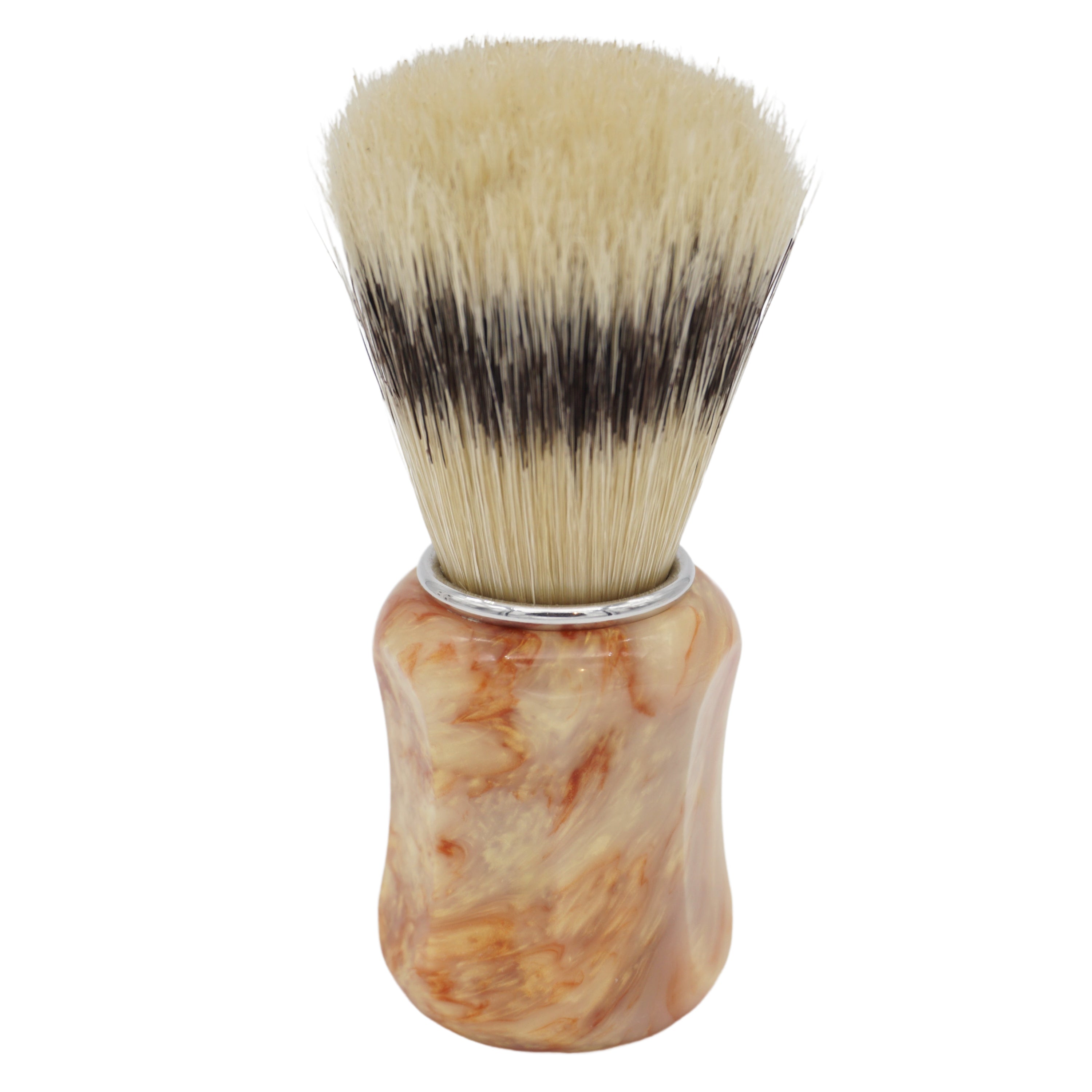 Premium 24mm Semogue Striped Boar Shaving Brush with Crushed Mud Resin Handle #173 by AP Shave Co. - Factory Second - Perfect for Wet Shaving & Grooming Rituals