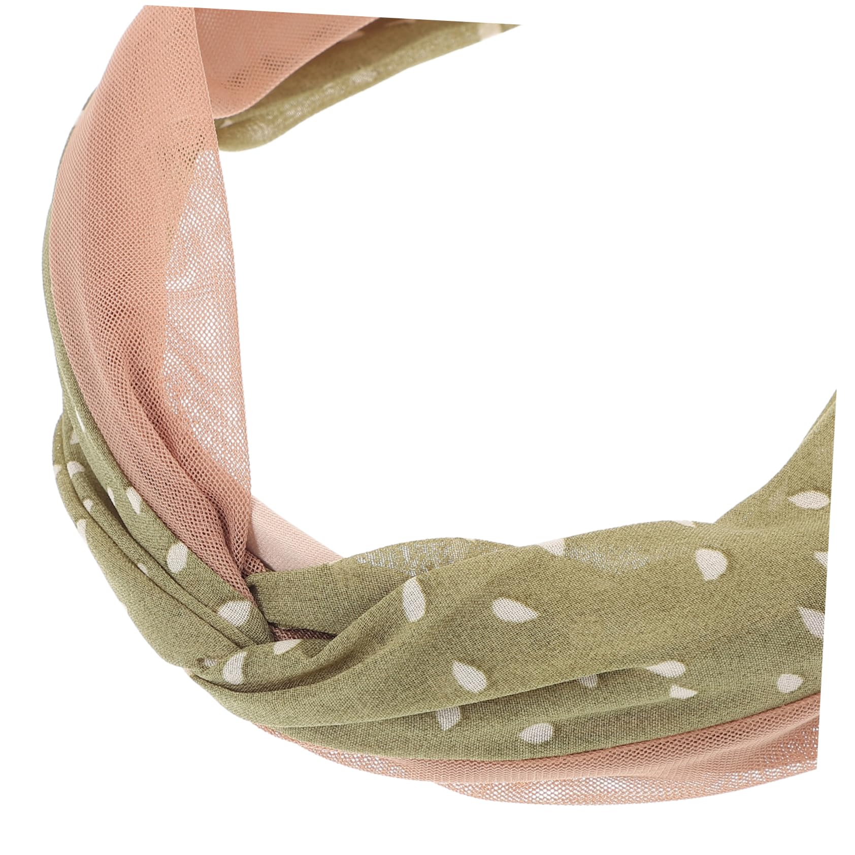 FOMIYES Non-Slip Wide Dot Fabric Headband for Women - Comfortable & Sturdy Hair Accessory - Perfect for Workouts, Yoga, Sports and Everyday Wear