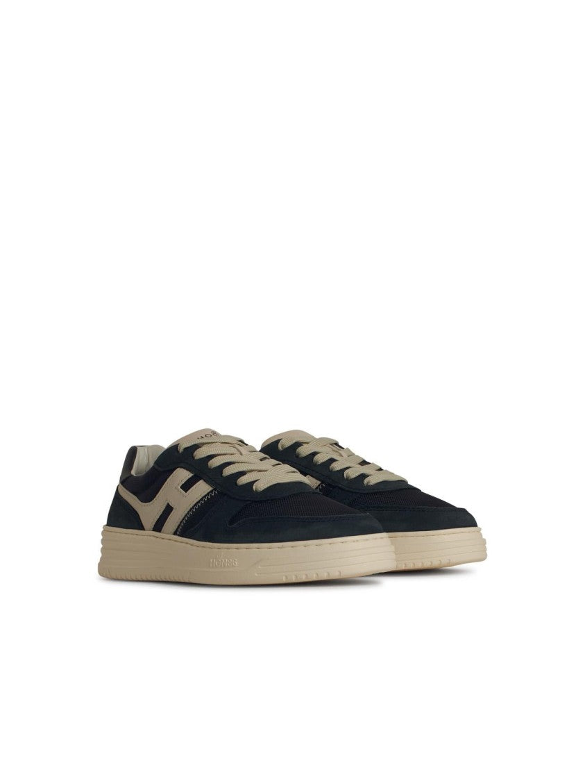 Premium Navy Leather Sneakers H630 - Stylish & Comfortable for Men & Women | Perfect for Casual Wear, Running & Gym Workouts