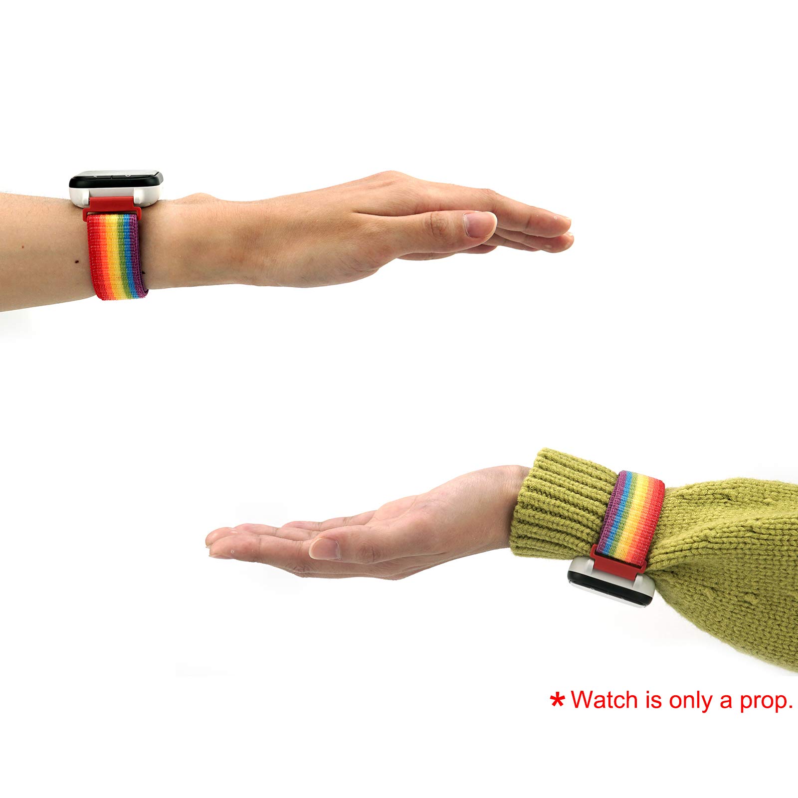 Durable Nylon Hook & Loop Strap with Quick Release Pins - 20mm Sport Watch Band Compatible with Gizmo Watch 2/1 - Perfect for Kids' Active Play, Sports & Outdoor Adventures