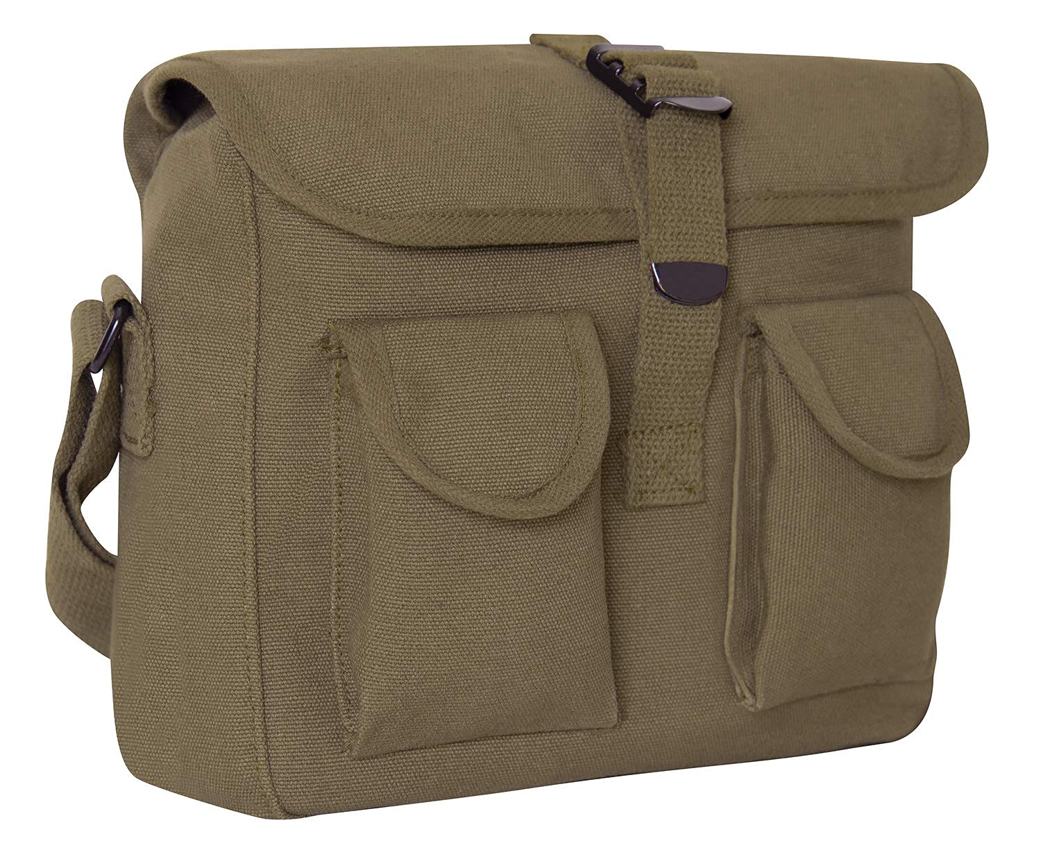 Rothco Canvas Ammo Crossbody Shoulder Bag - Military Style Tactical Messenger Bag for Outdoor, Travel & Everyday Use