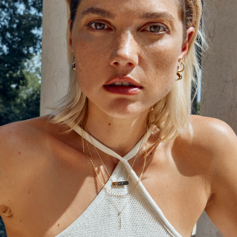 Elegant Thin Flat Curb Chain Necklace in 14K Gold - Perfect for Everyday Wear, Layering & Special Occasions