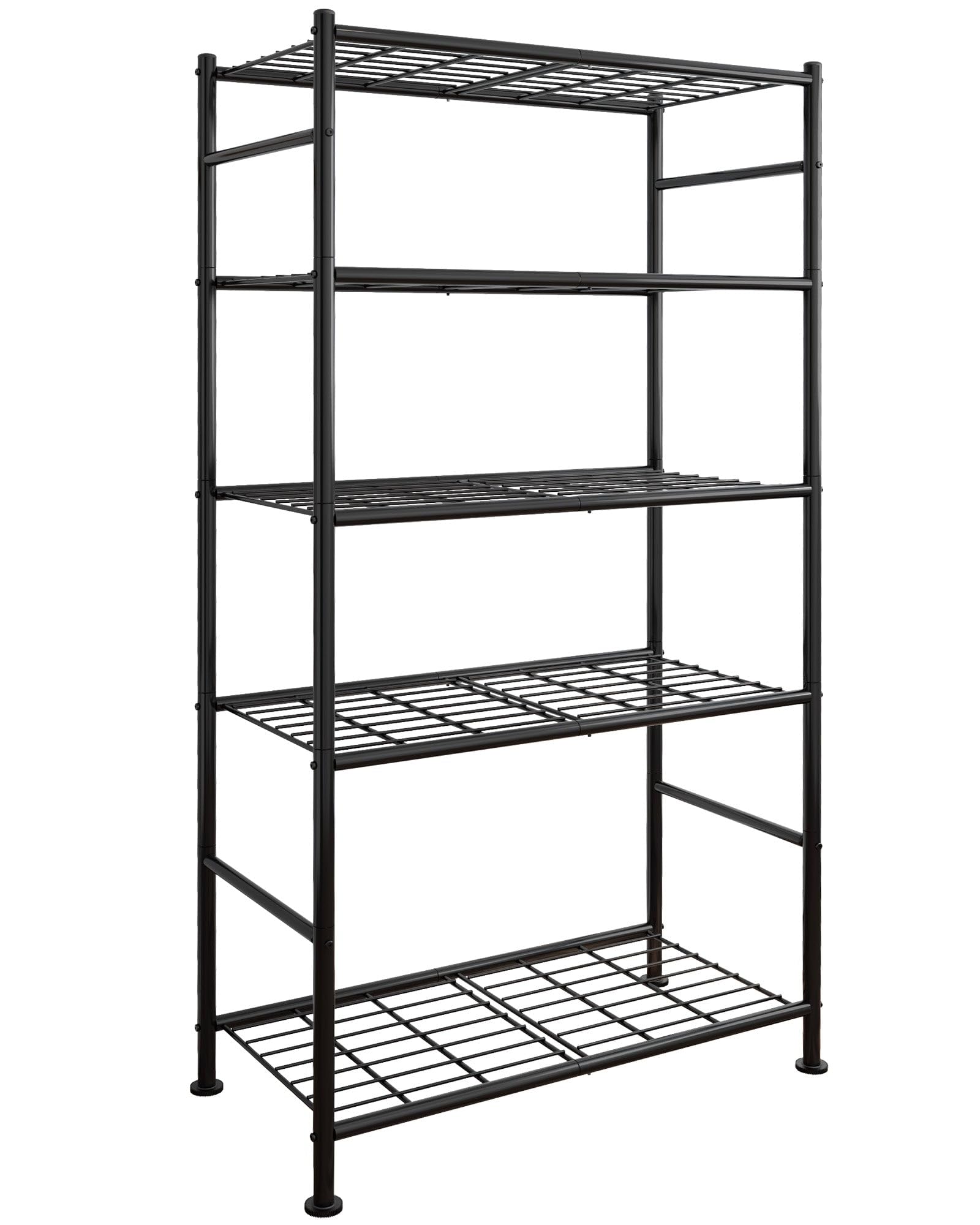 5-Tier Heavy Duty Metal Storage Shelves - 33.1