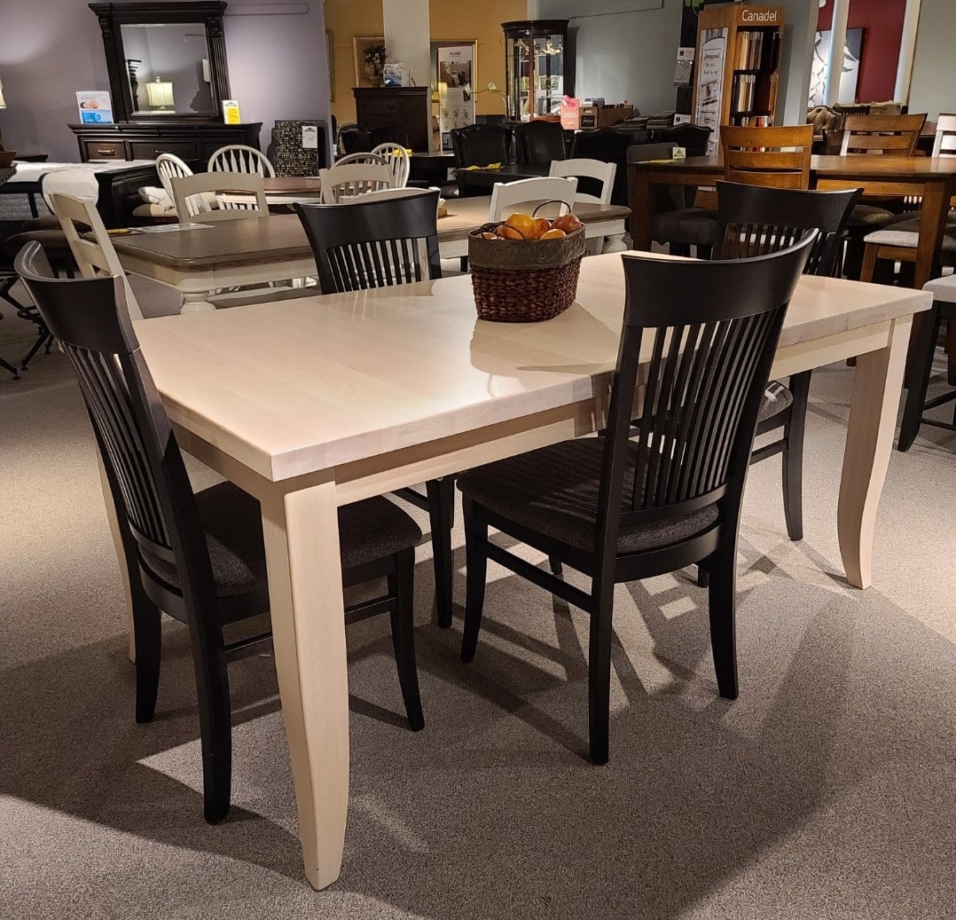 Solid Wood Dining Table - Canadian Hardwood, Floor Model Sale - Perfect for Dining Rooms, Kitchens & Open Concept Living Spaces