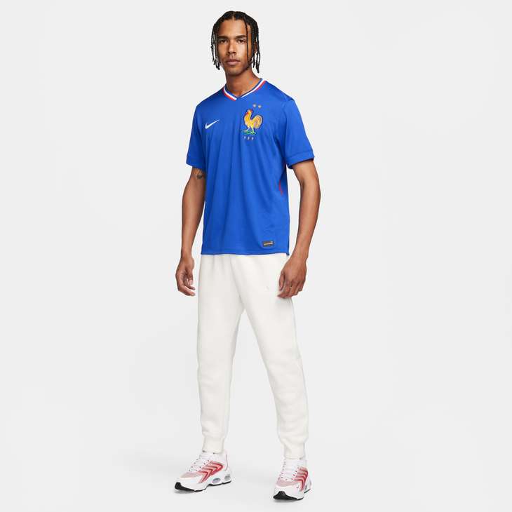 Nike France 2024/25 Home Men's Soccer Jersey - Authentic Football Shirt for Fans & Players - Perfect for Match Day, Training & Casual Wear