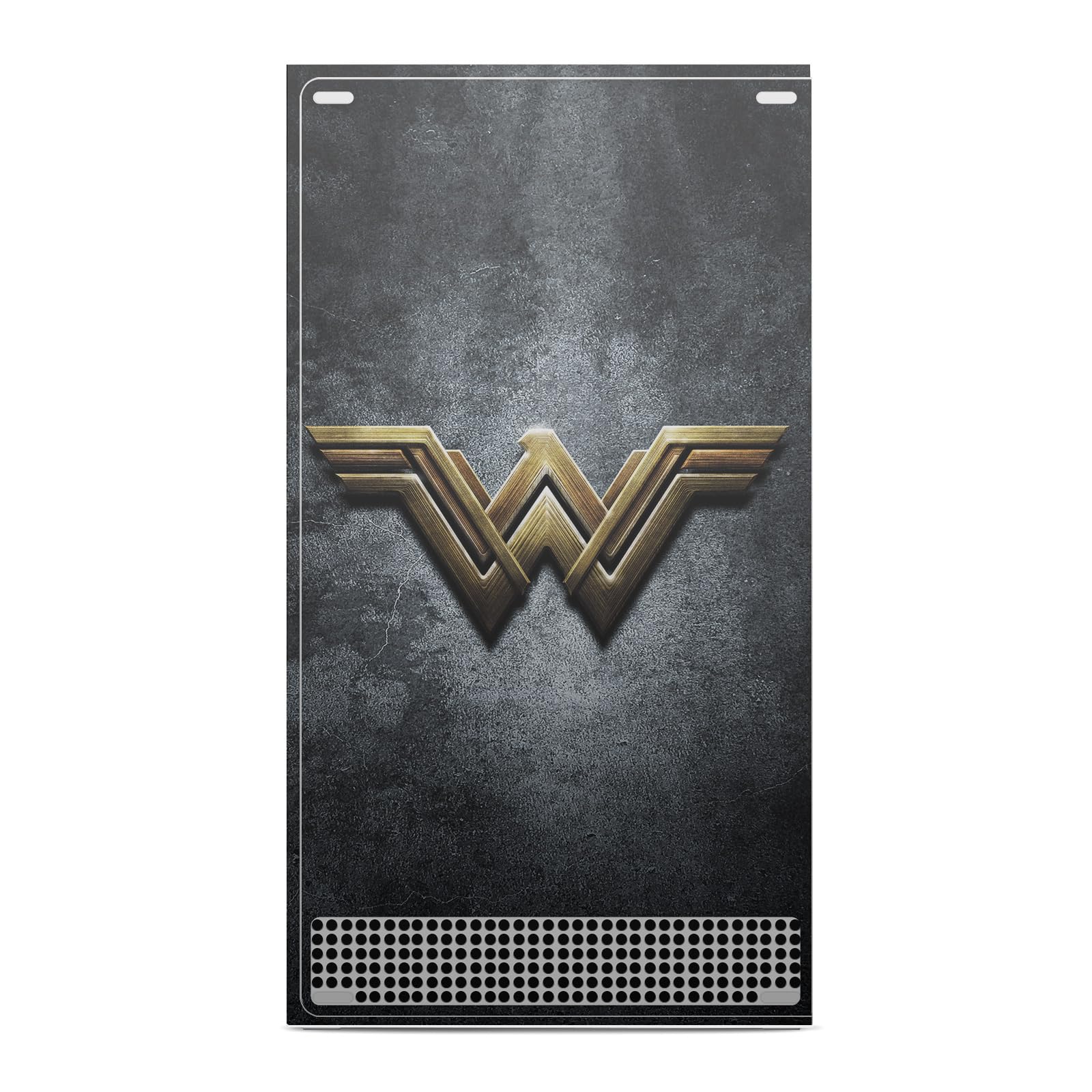 Official Justice League Movie Wonder Woman Logo & Character Art Vinyl Skin Decal Sticker - Compatible with Xbox Series S Console & Controller Bundle - Gaming Accessories for Superhero Fans