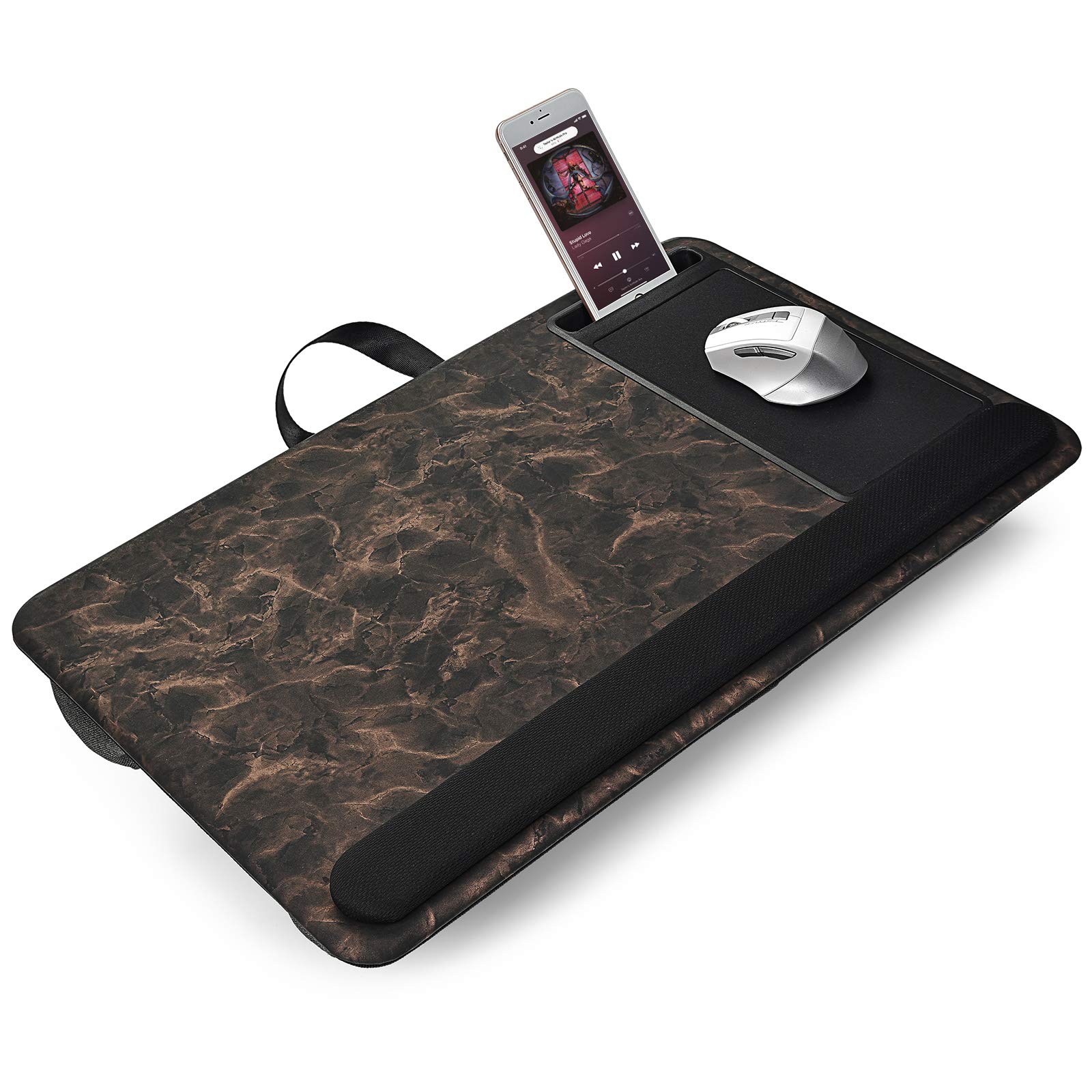 Ergonomic Laptop Tray with Built-in Mouse Pad & Anti-Slip Strip - Portable Lap Desk for MacBook, iPad & 17-Inch Notebooks - Perfect for Bed, Sofa & Office Use