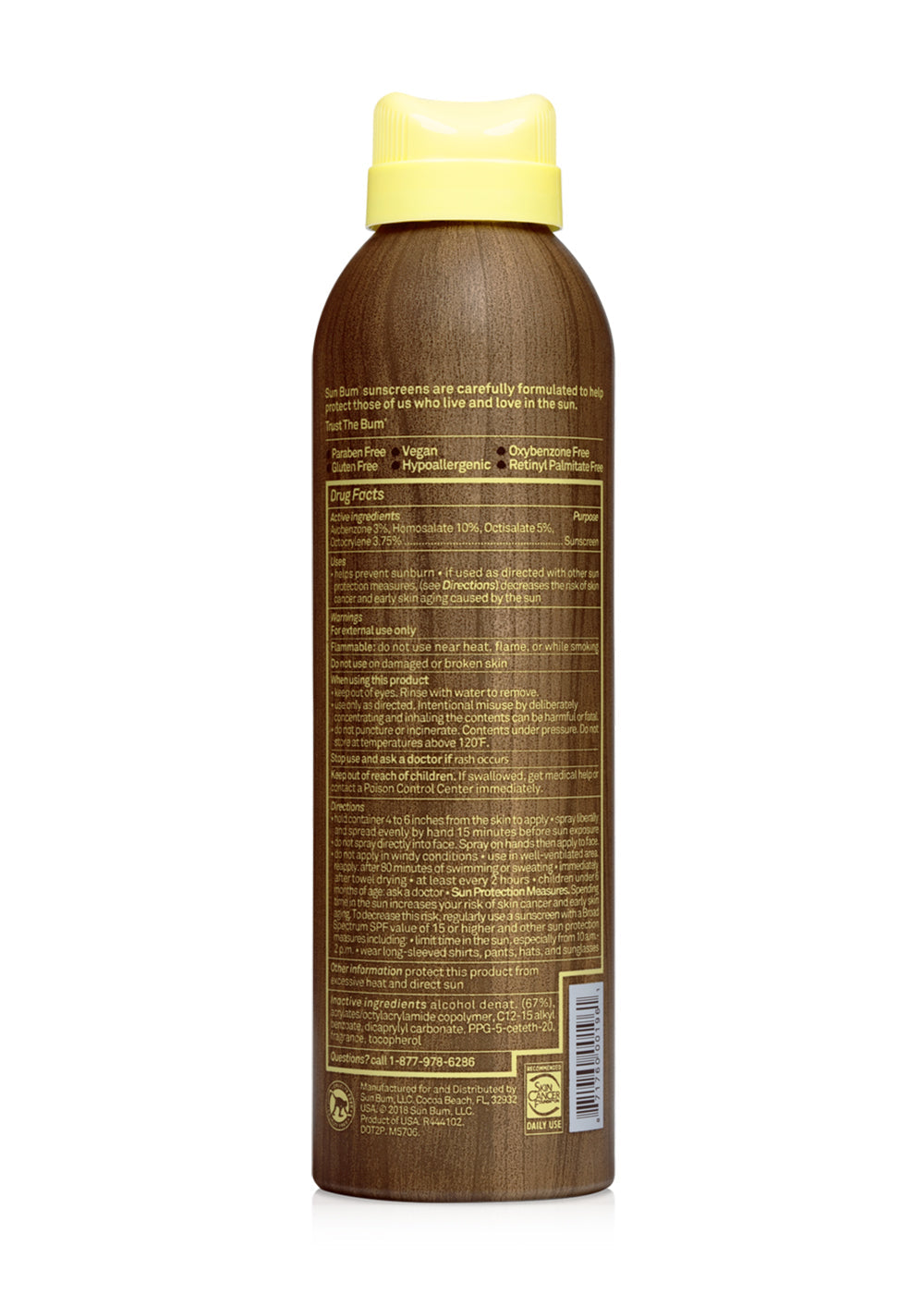 Sun Bum SPF 30 Sunscreen Spray - Broad Spectrum UVA/UVB Protection, Water Resistant, Reef Safe, for Beach, Pool & Outdoor Activities