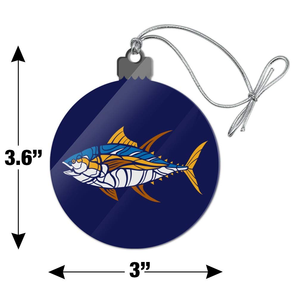GRAPHICS & MORE Tuna Fish Design Acrylic Christmas Tree Ornament - Unique Holiday Decoration for Christmas Tree, Home, Office & Party Decor