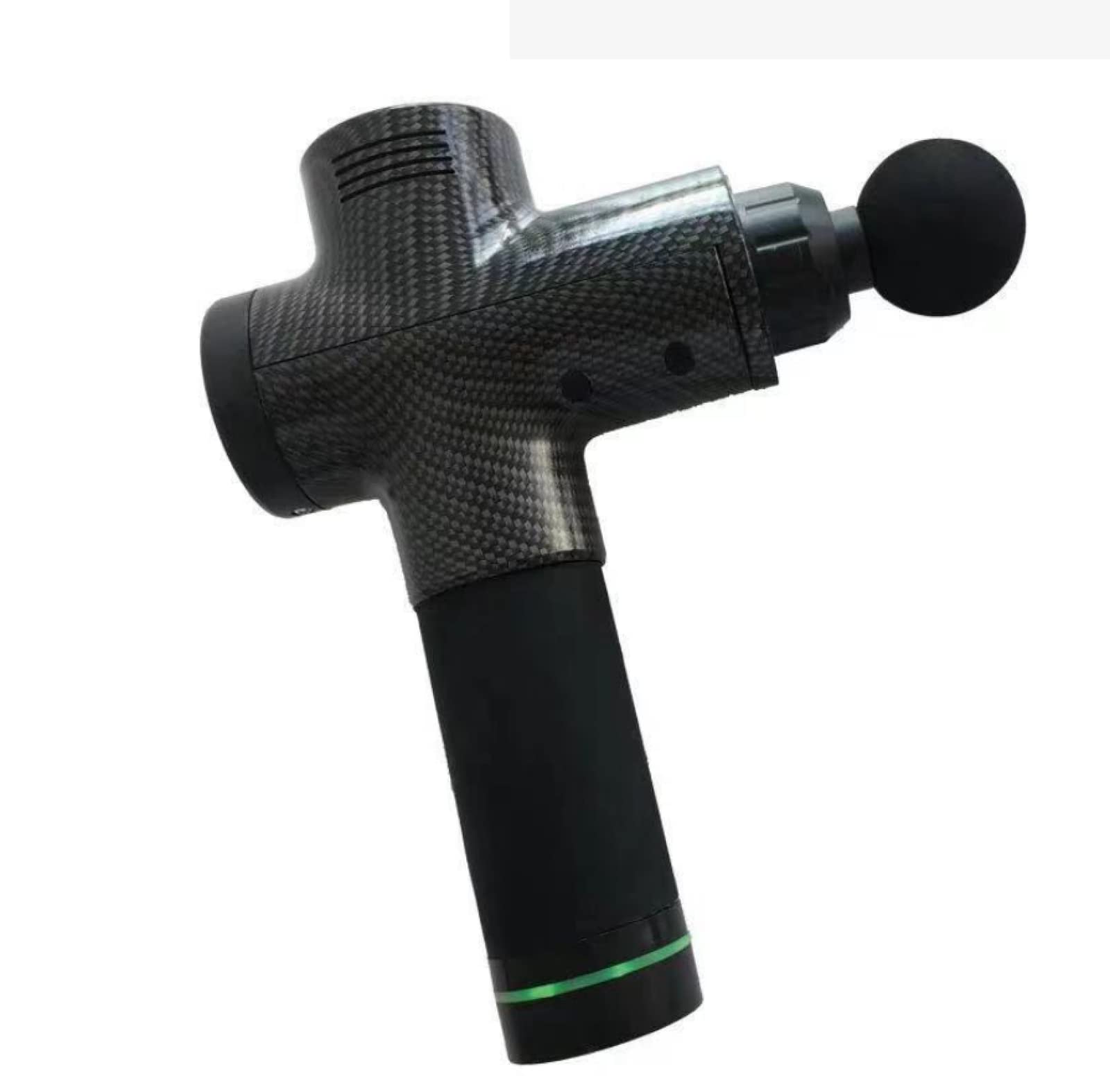 PLYBGC Deep Tissue Massage Gun for Athletes - 30 Speed Levels, 6 Interchangeable Heads, Carbon Fiber Design - Cordless Percussion Massager for Muscle Pain Relief & Recovery - Perfect for Post-Workout, Sports Therapy & Home Relaxation