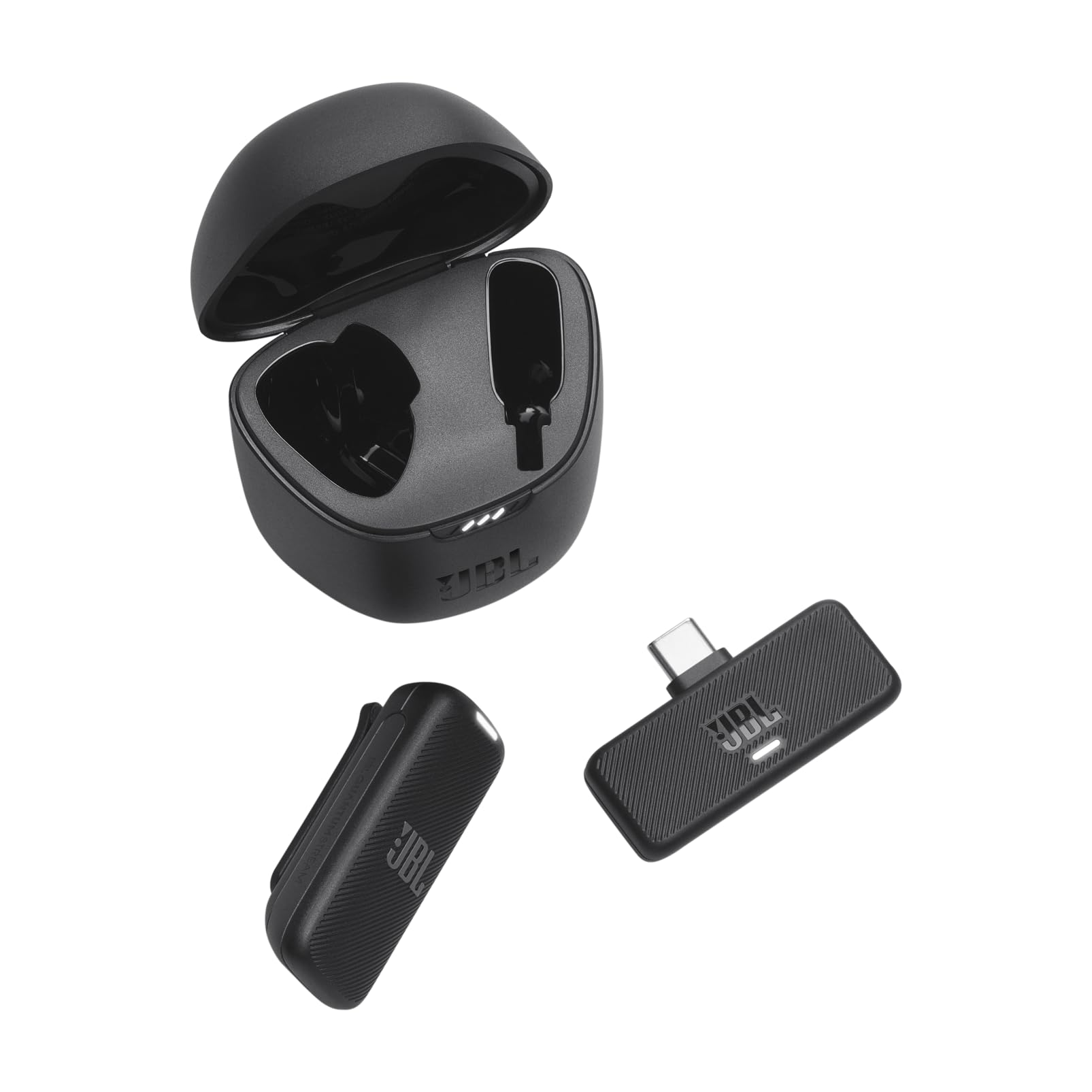 JBL Quantum Stream Wireless USB-C Microphone - Wearable Wireless Mic for Crystal Clear Voice Recording, 24-Hour Battery with Fast Charging, Noise-Reducing Windscreen Included | Perfect for Podcasting, Gaming, Streaming & Video Calls