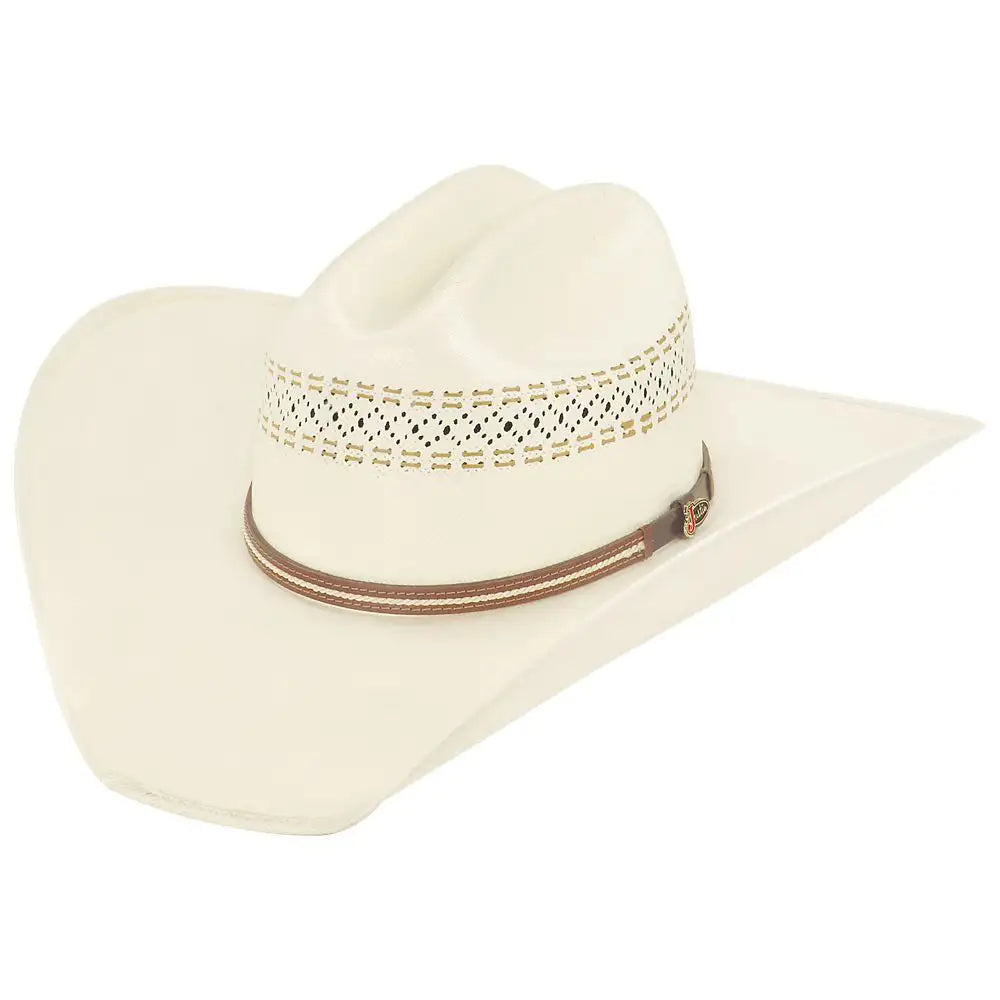 50 Pack Justin Butte Straw Cowboy Hats - Western Style Cowboy Hats for Men & Women - Perfect for Rodeo, Halloween, and Outdoor Events