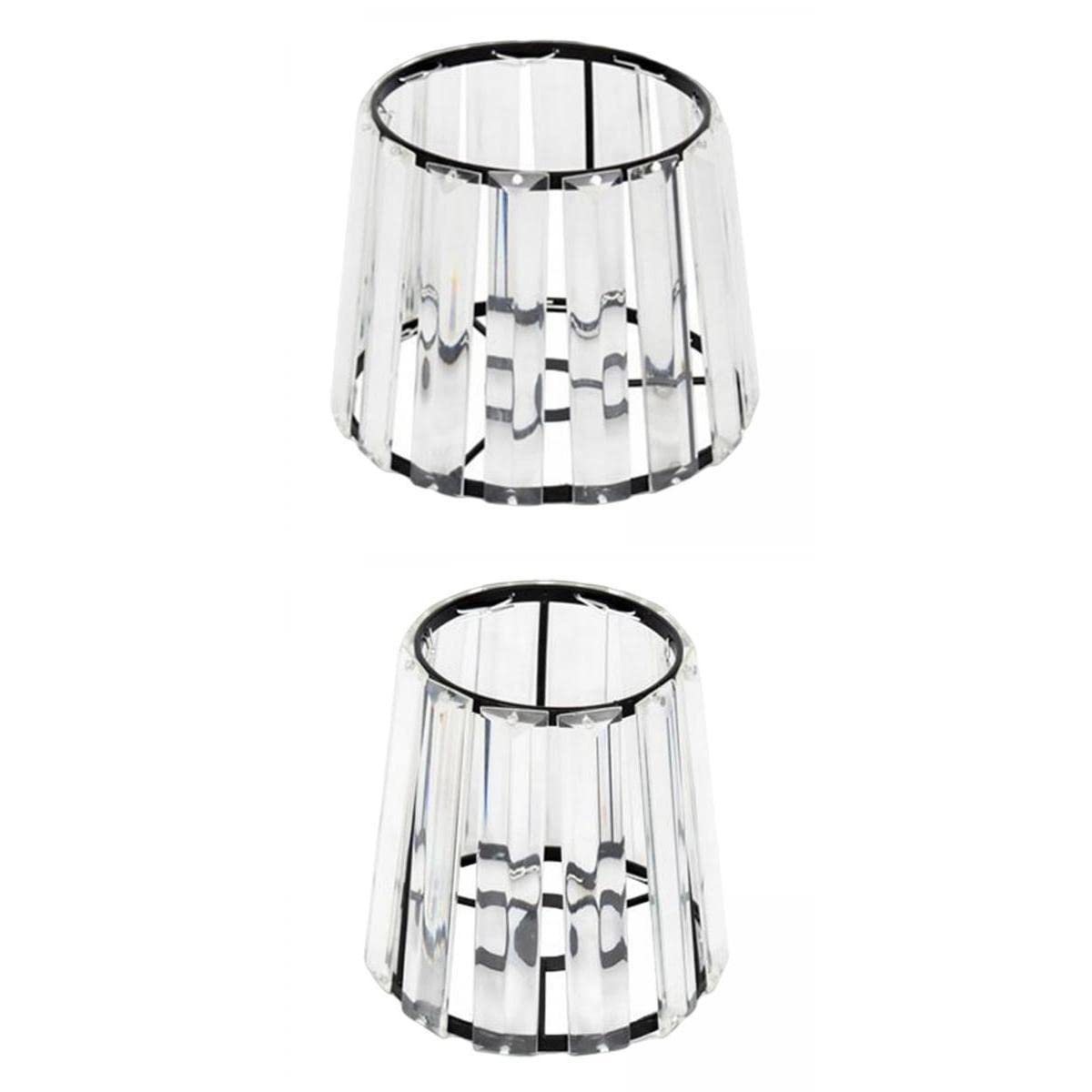 Elegant Black Crystal Ceiling Chandelier Lampshade Cover - Perfect for Dining Room, Living Room & Bedroom Lighting Decor