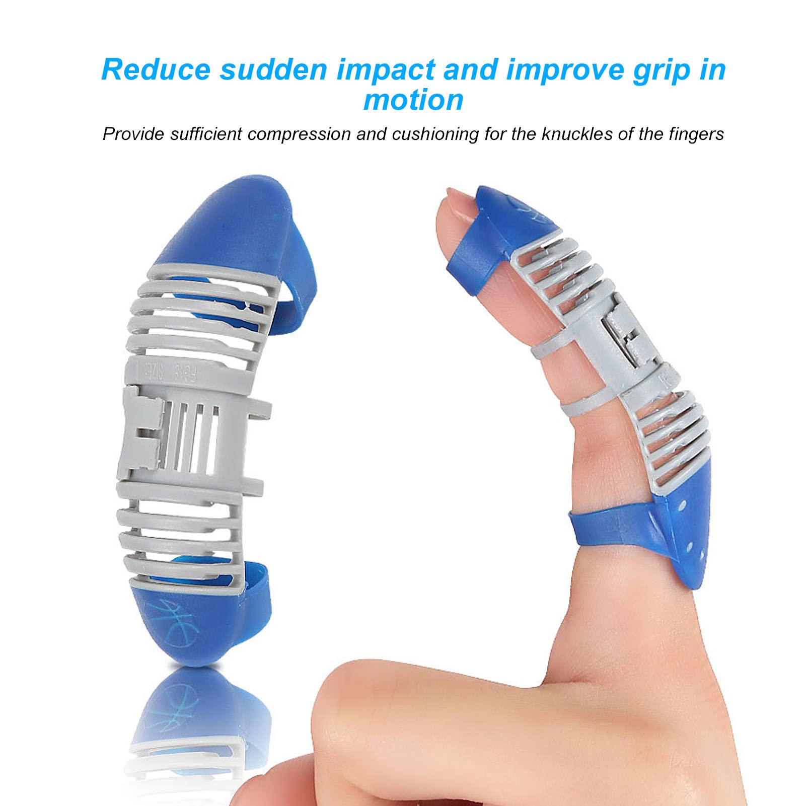 Finger Splint for Basketball & Volleyball - Hollow Support Brace (L) - Protect Injured Fingers During Sports