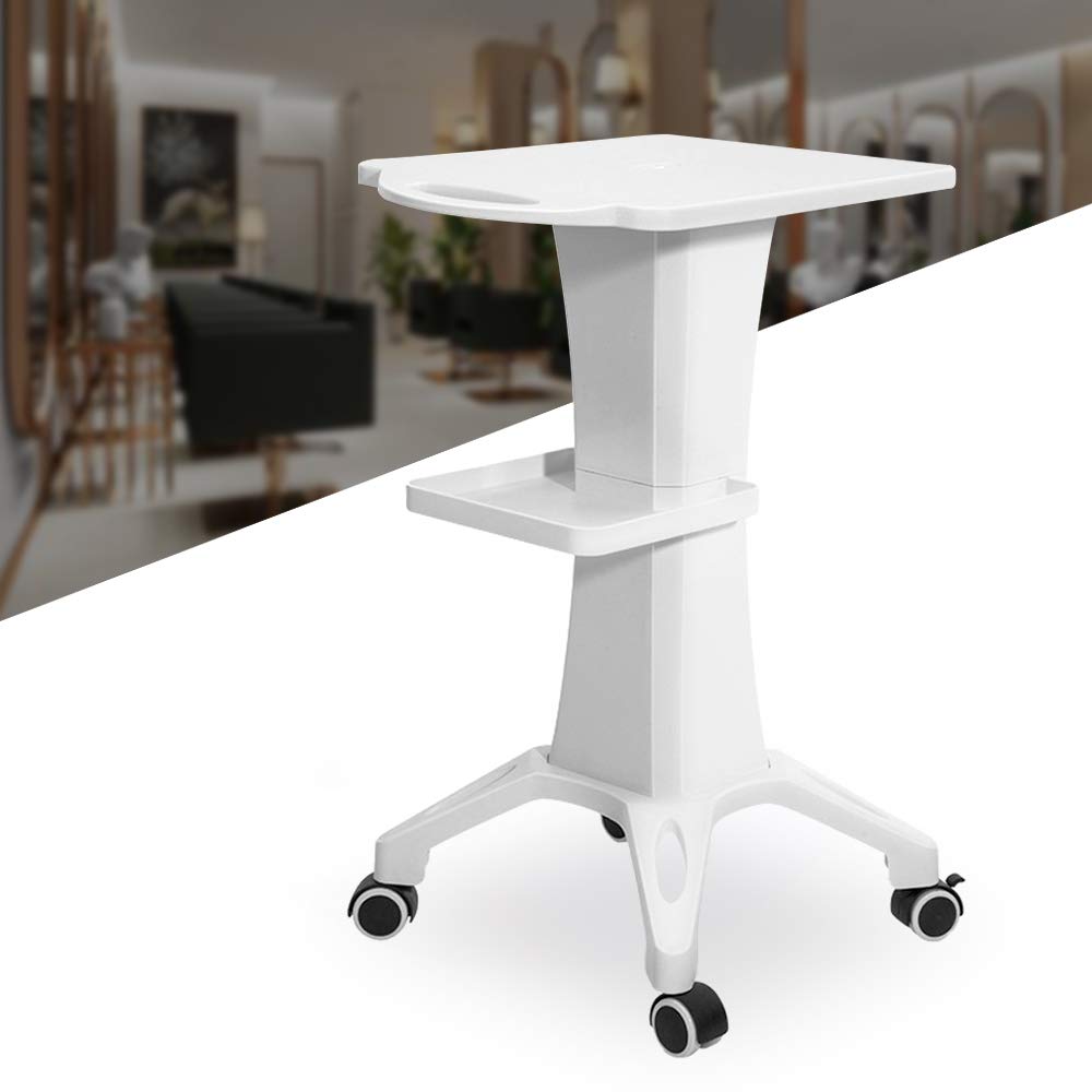 Professional Salon Trolley Cart with 4 Wheels - Beauty Salon Rolling Utility Cart with Storage Tray for Hair Styling Tools & Supplies | Perfect for Salon Stations, Home Hairdressing & Mobile Beauty Services