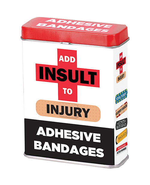 Funny Insult Bandages Box of 25 - Wound Care with Humorous Sayings for First Aid Kits, Parties & Prank Gifts