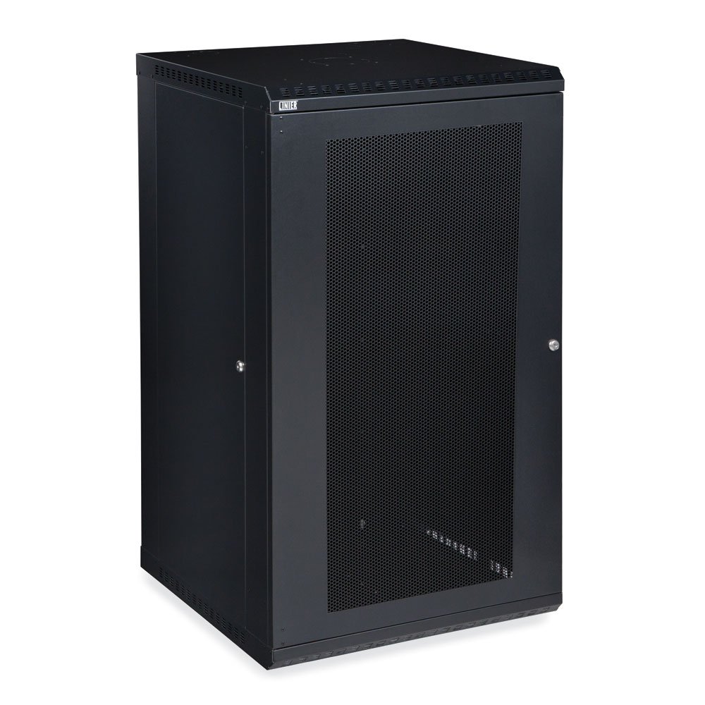 22U Fixed Wall Mount Cabinet with Vented Door for Server Room & Office